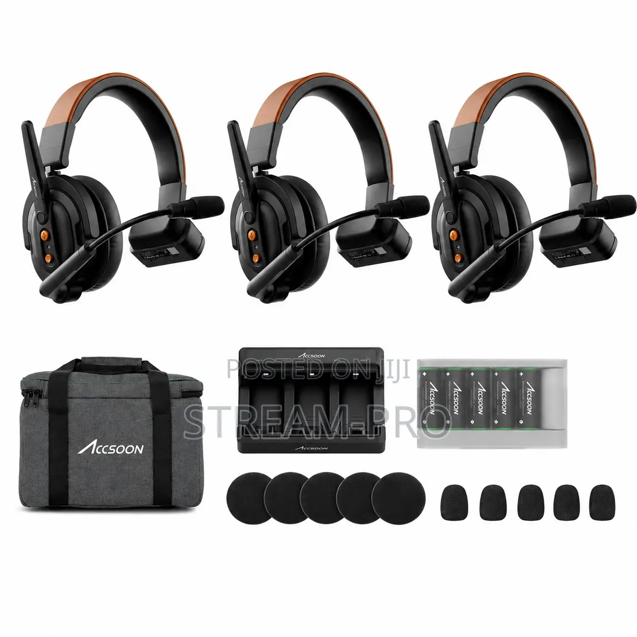 Accsoon CoMo SE Full-Duplex 3-Person Wireless Intercom System(2.4 GHz)