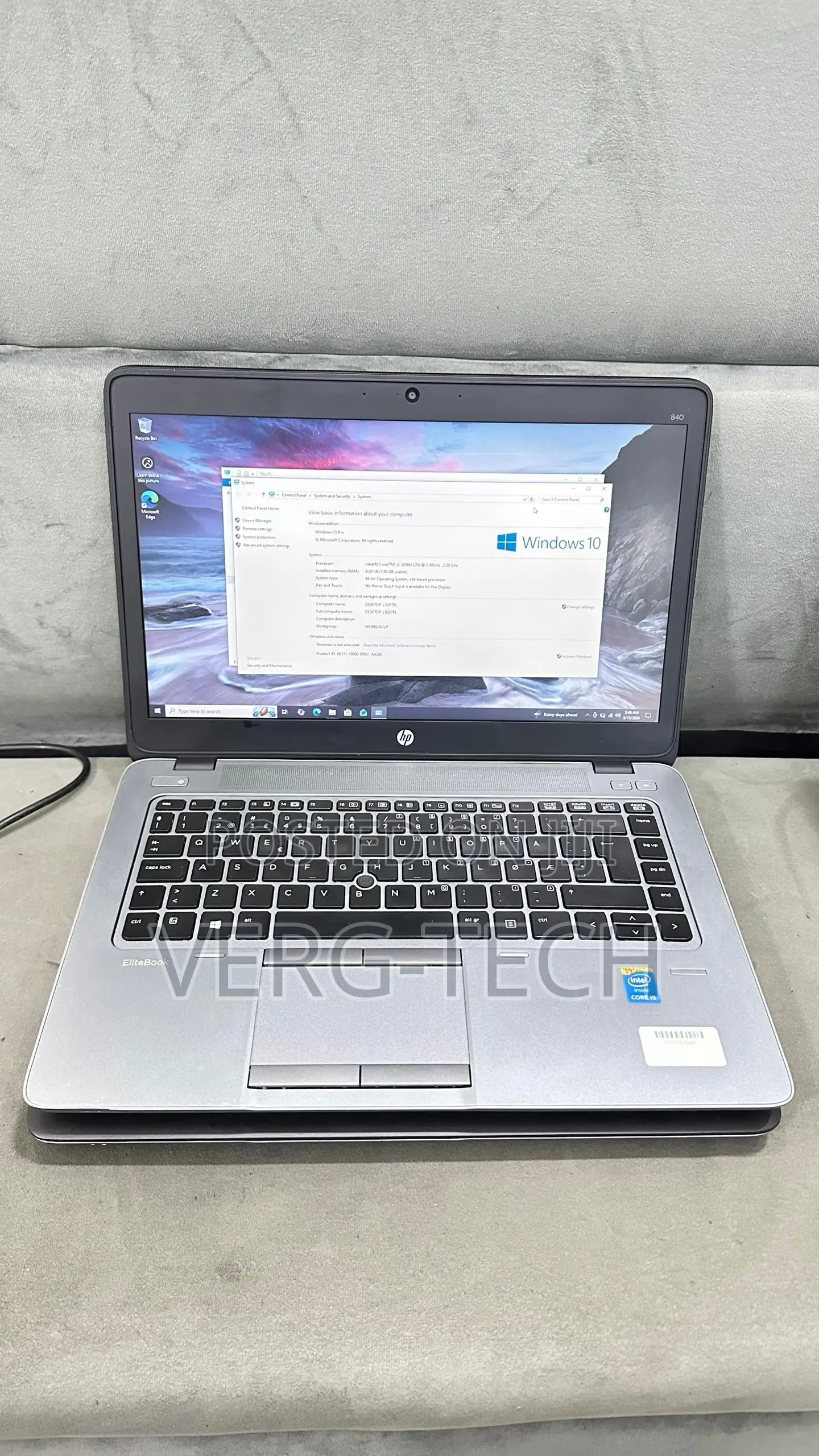 Laptop HP EliteBook 840 G2 8GB Intel Core i5 SSD 256GB