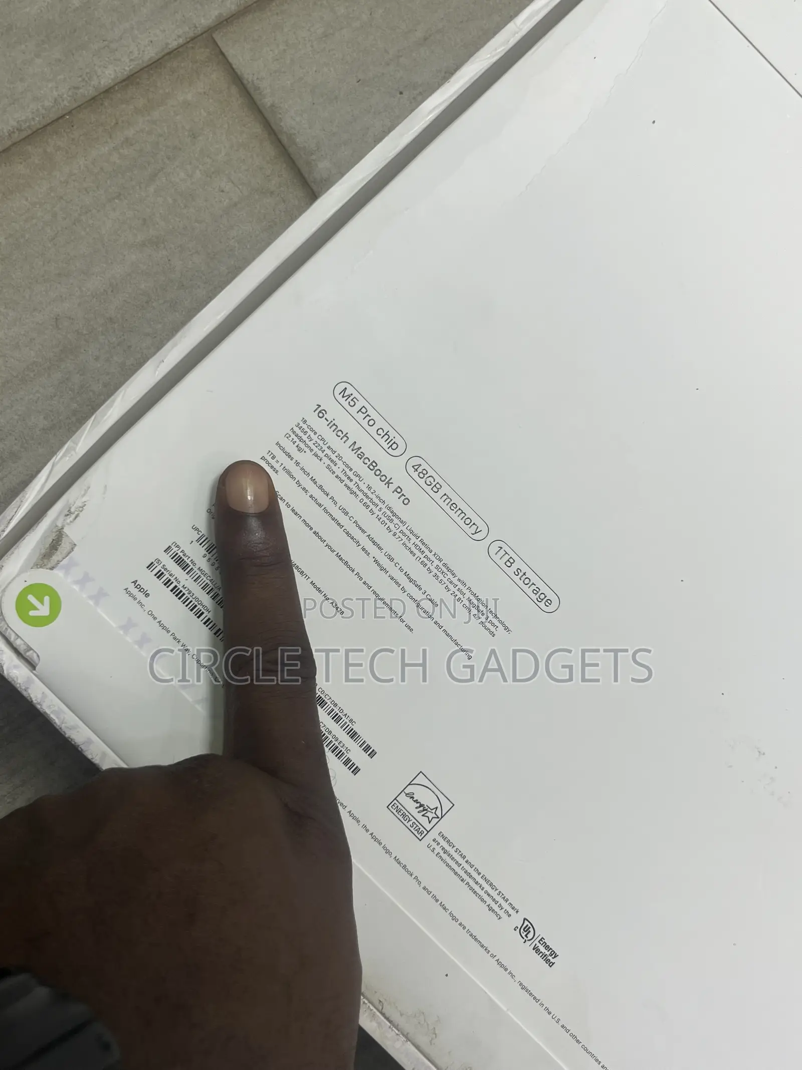 New Laptop Apple MacBook Pro 2026 M5 Pro 48GB Apple M5 Pro SSD 1T