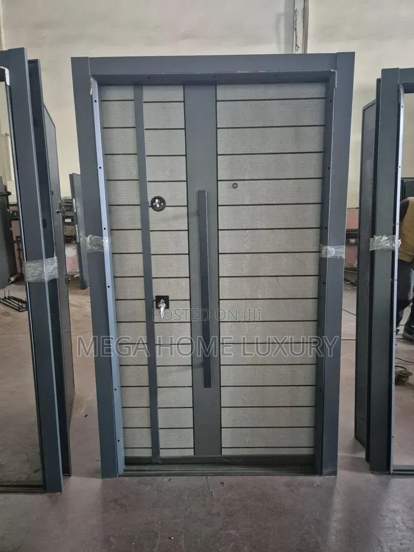 4ft, Gray Luxury Door With 32 Lines