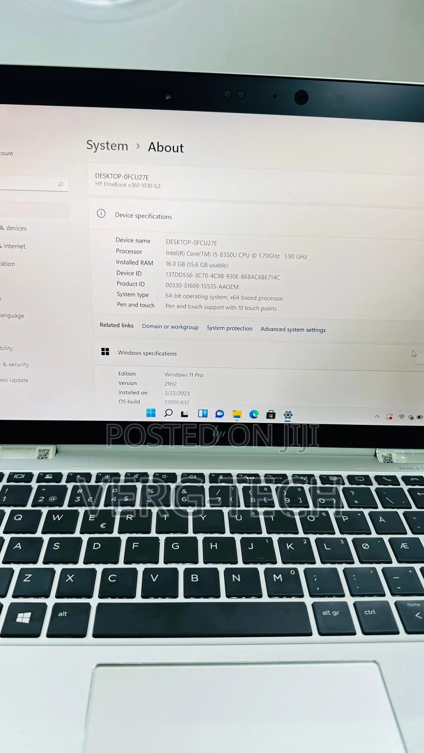Laptop HP EliteBook X360 1030 G3 16GB Intel Core i5 SSD 256GB