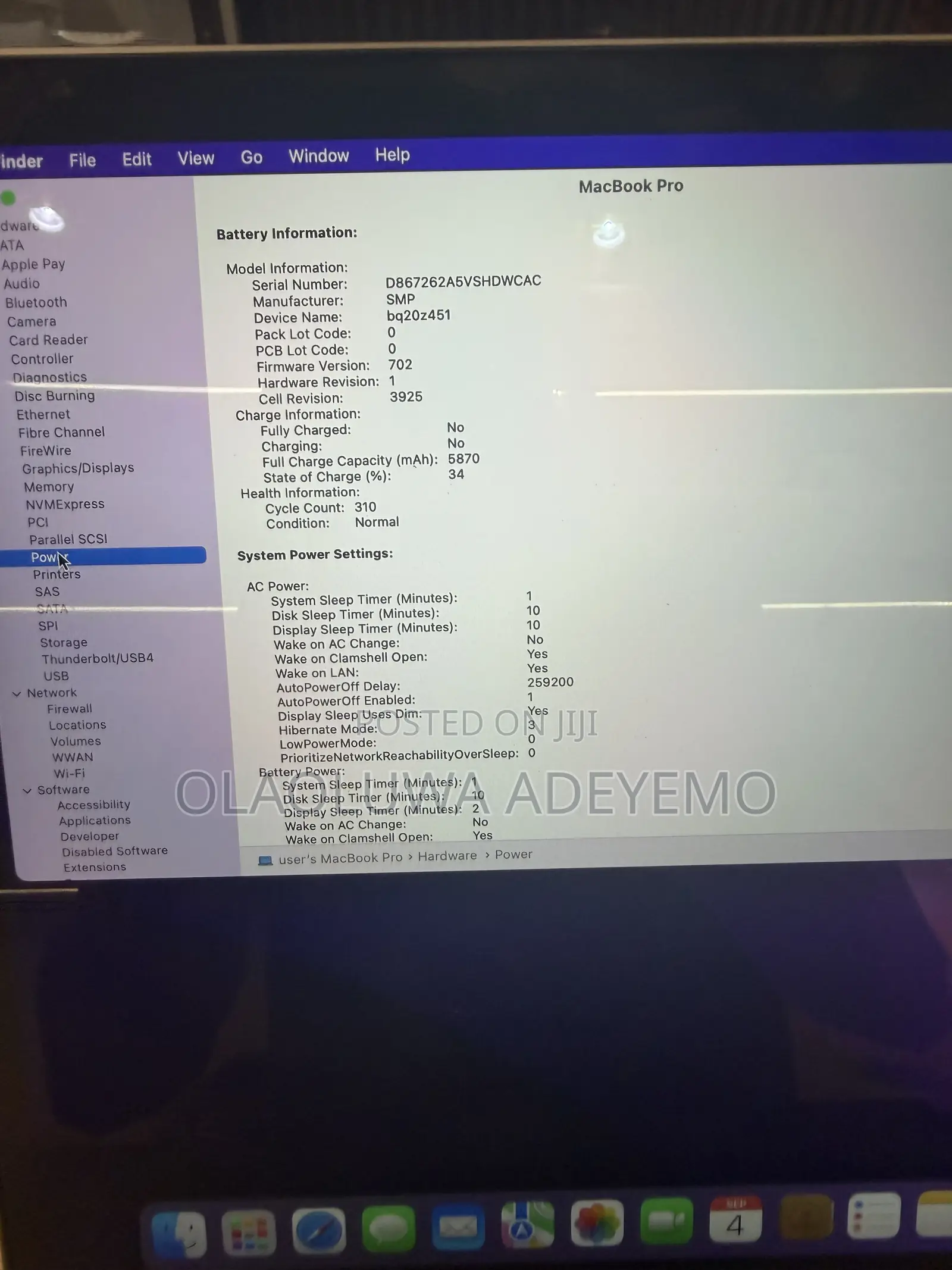 Laptop Apple MacBook Pro 2017 16GB Intel Core i7 SSD 512GB