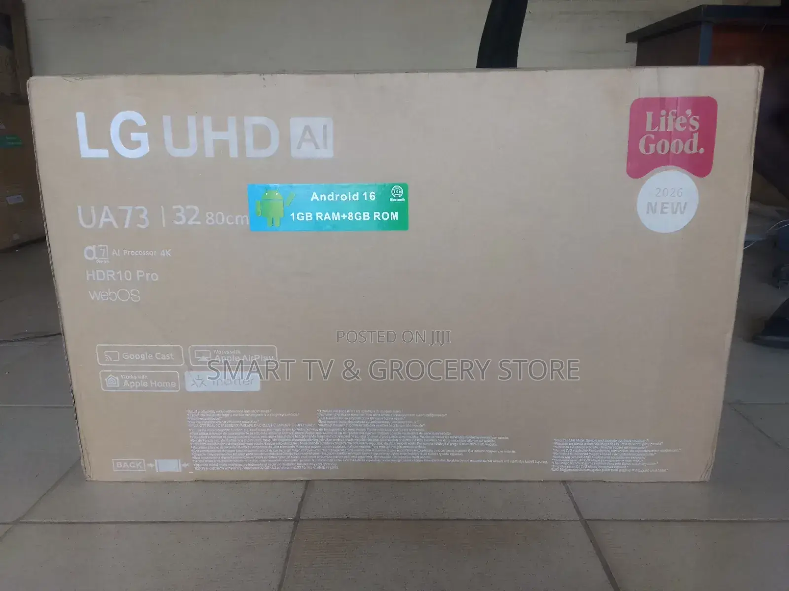 32 Inches LG WebOS ThinQ UHD HDR With Full Smart TV Options