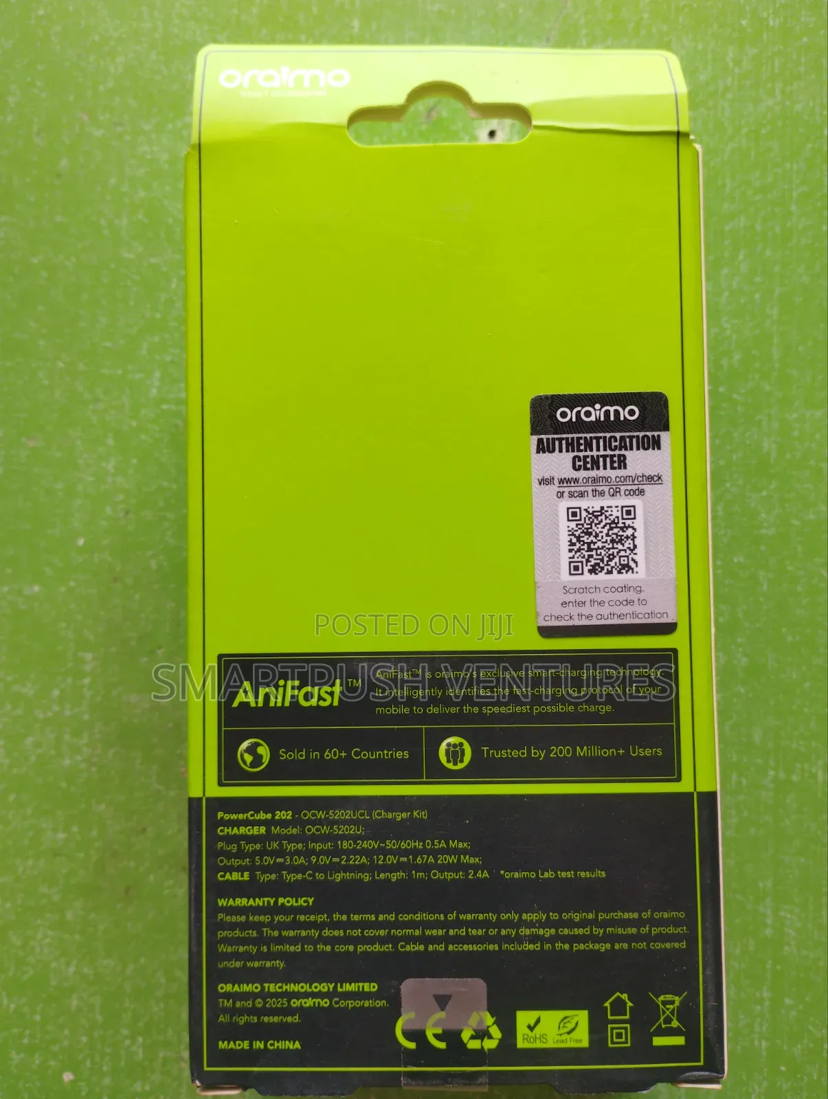 Oraimo 20w Fast iPhone Charger