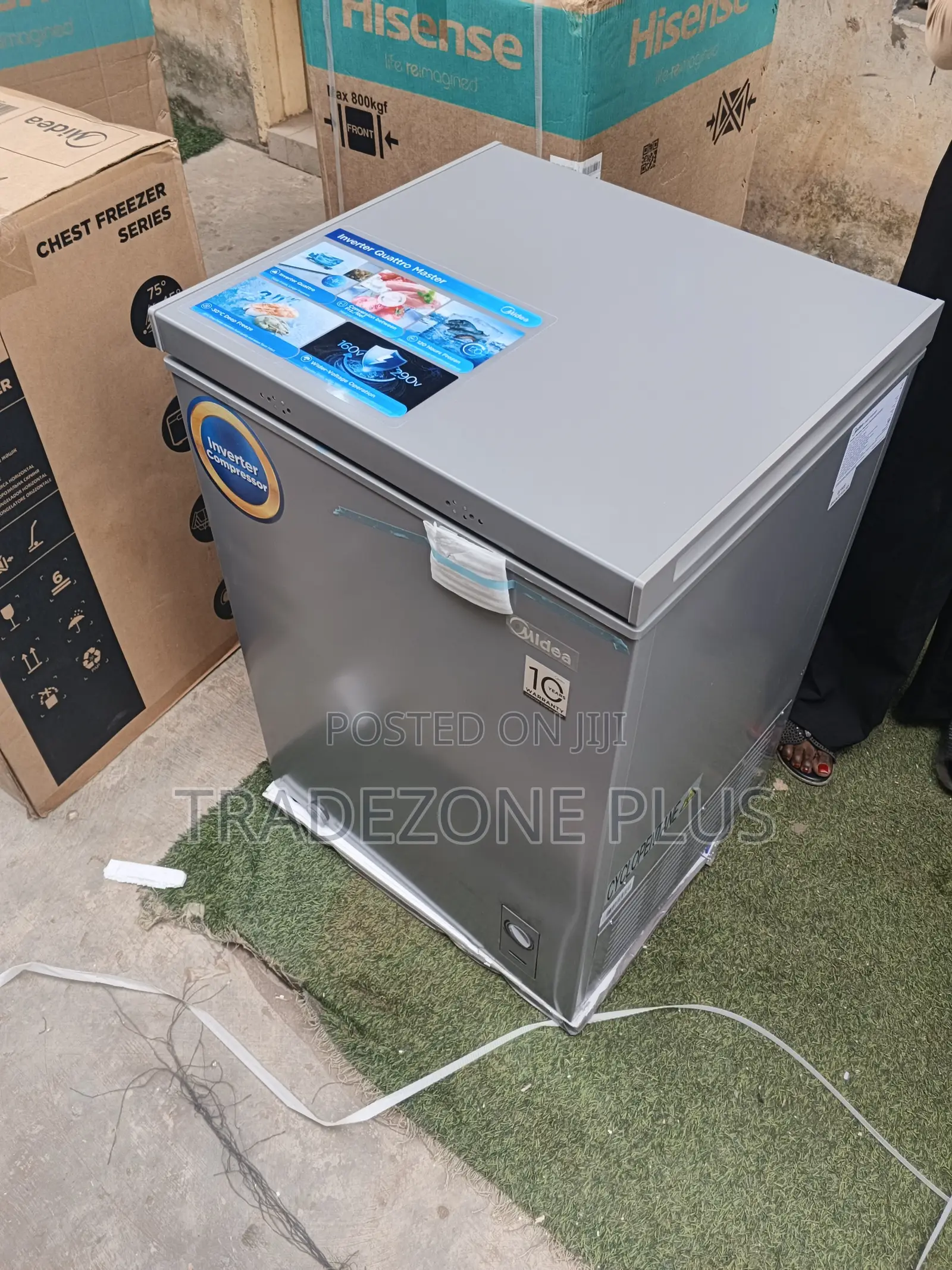 Midea 142 Litres Chest Freezer – Grey