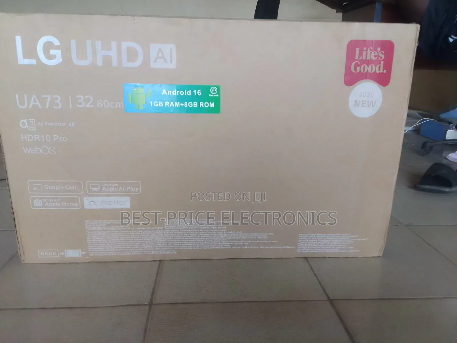 32 Inches LG WebOS Thinq UHD HDR With Full Smart TV Options