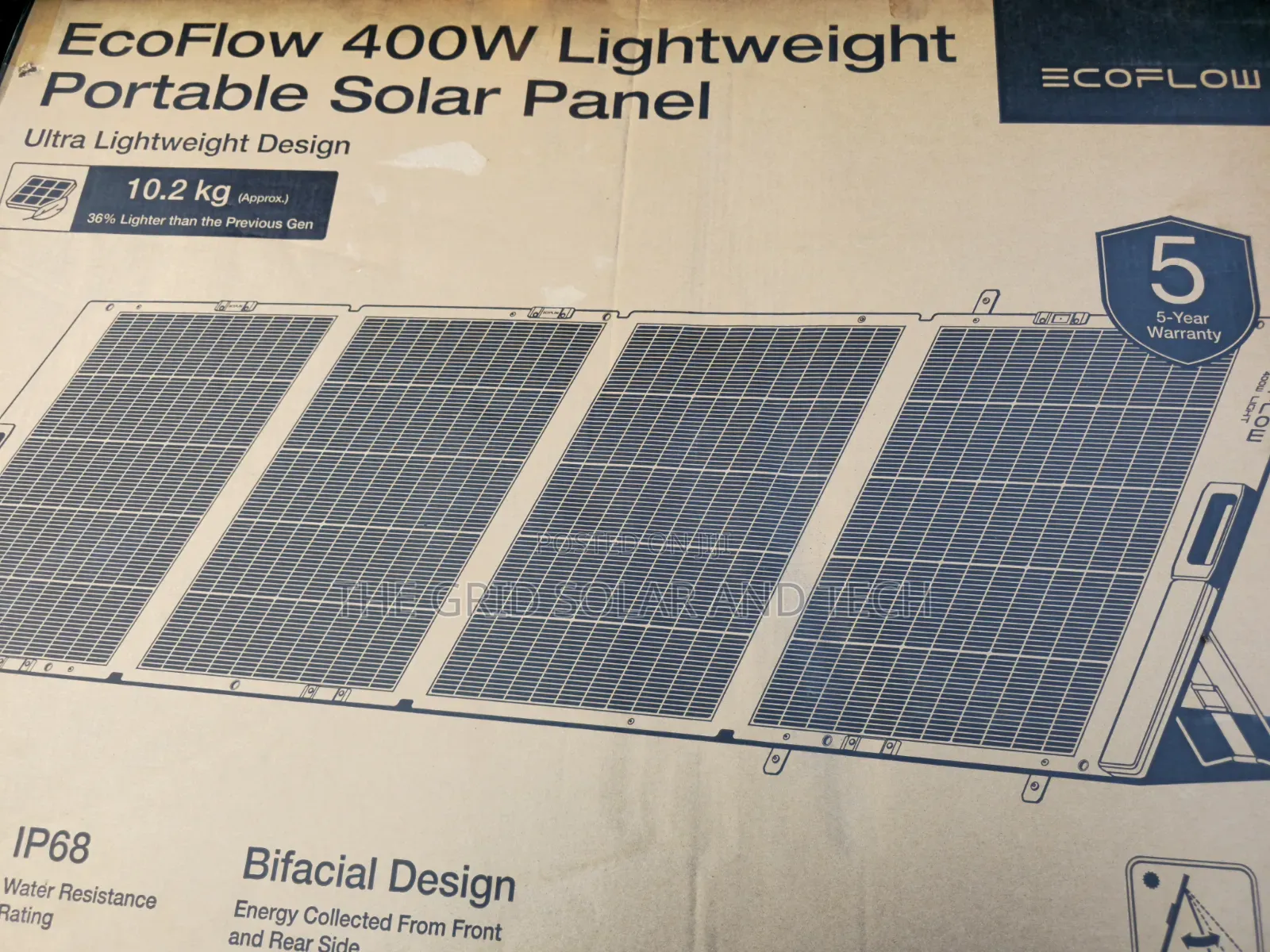 EcoFlow 400W Portable Solar Panel – Bifacial | High-Efficiecy
