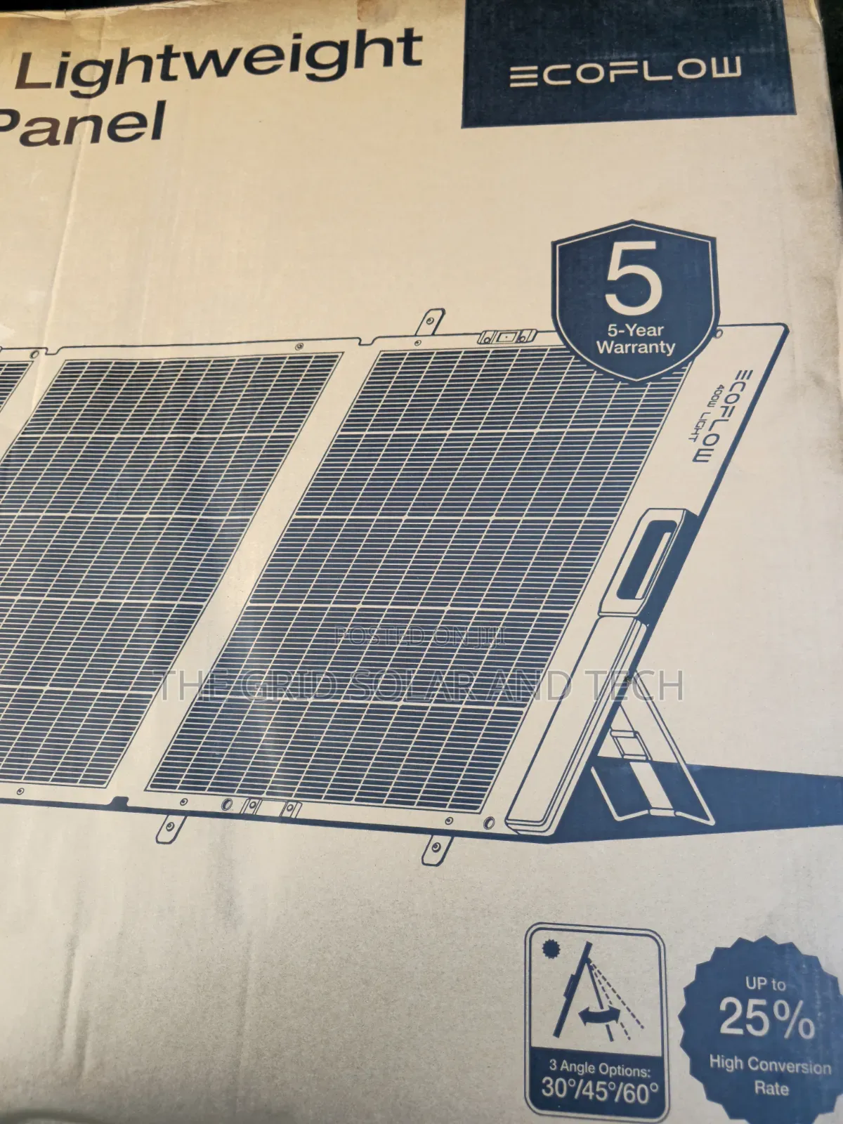 EcoFlow 400W Portable Solar Panel – Bifacial | High-Efficiecy