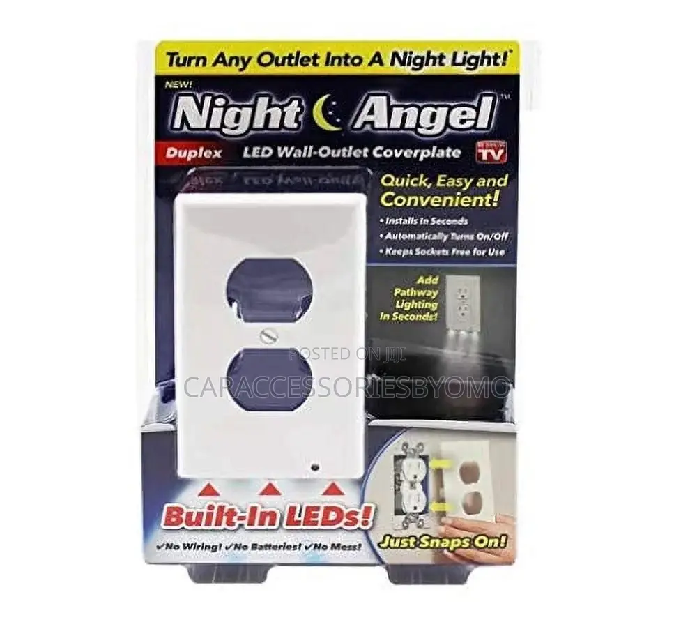 Night Angel Lighted Wall-Outlet Coverplate