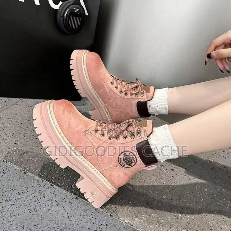 Women’s Chunky Platform Combat Boots Size 38-40