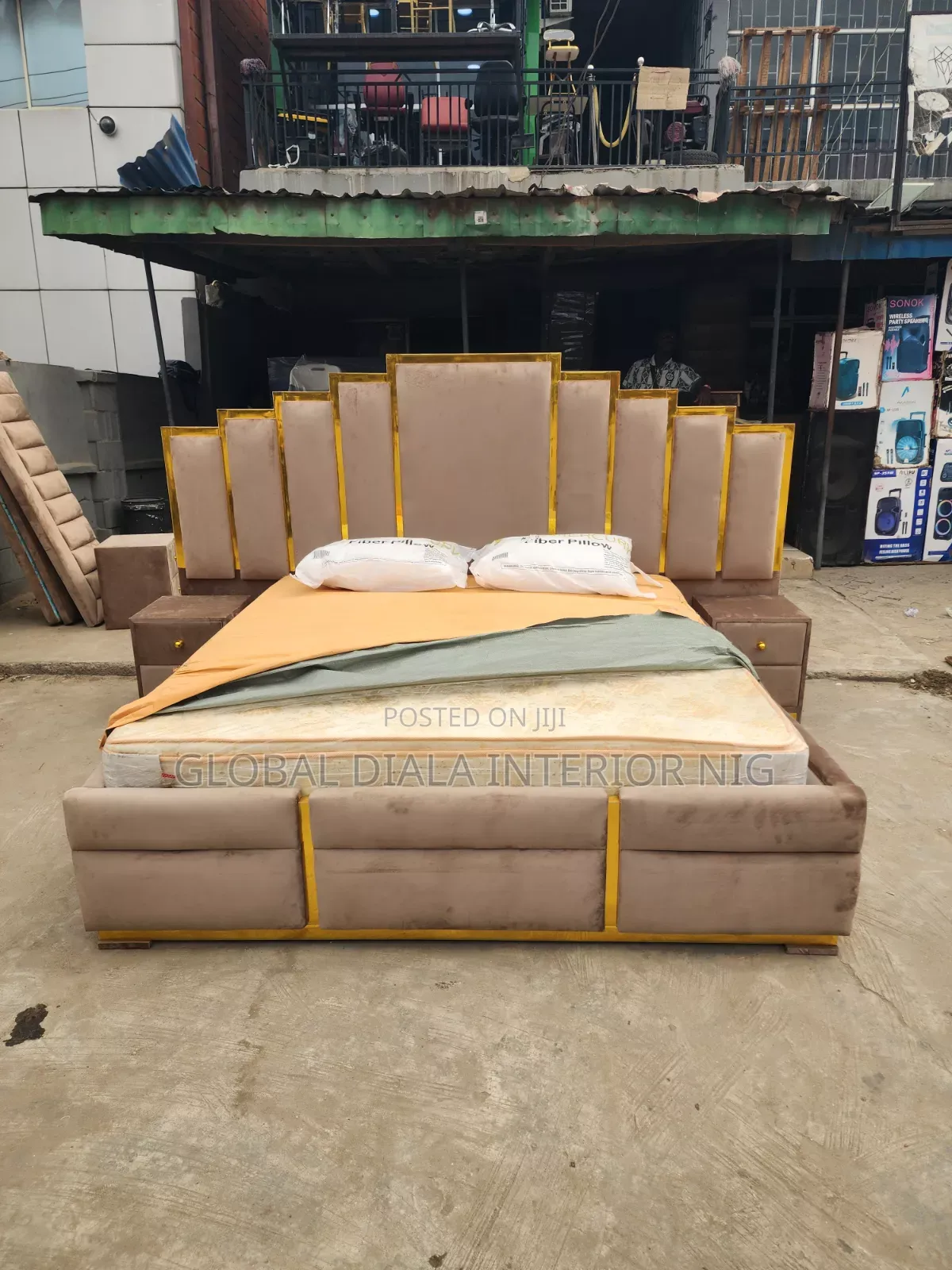 Modern 6by6 Fabric Bedframe Set