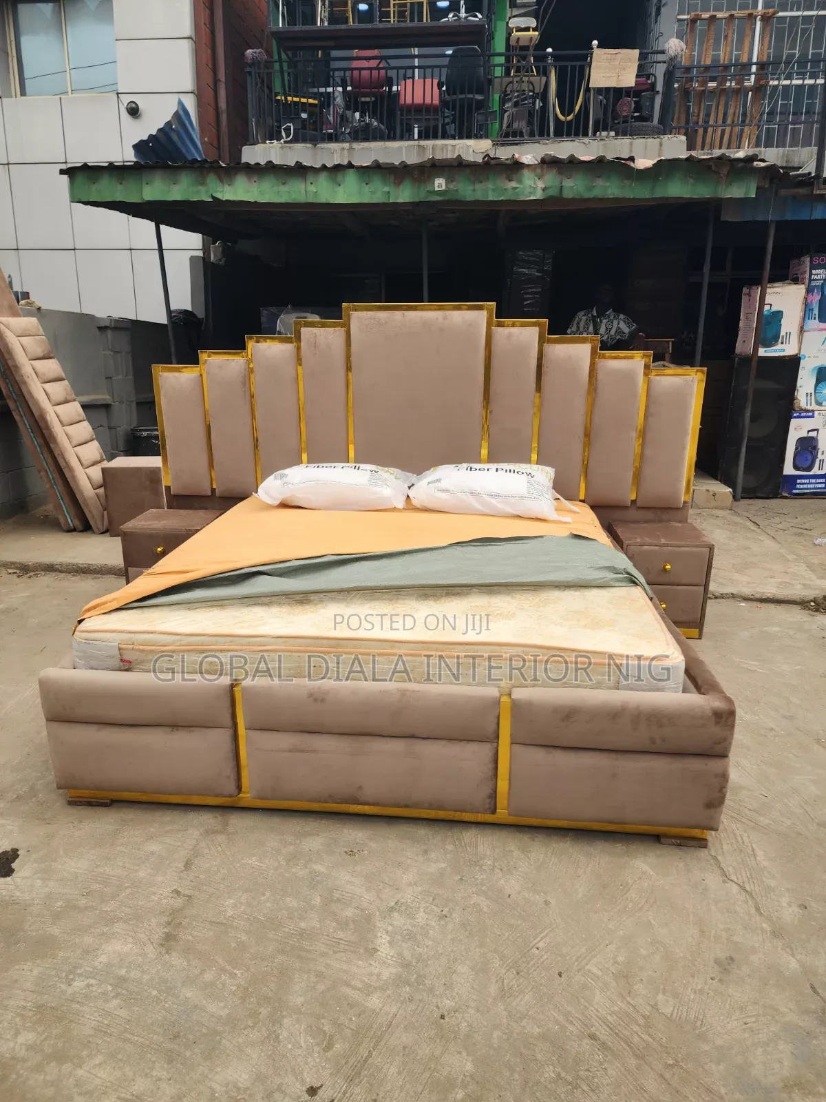 Modern 6by6 Fabric Bedframe Set
