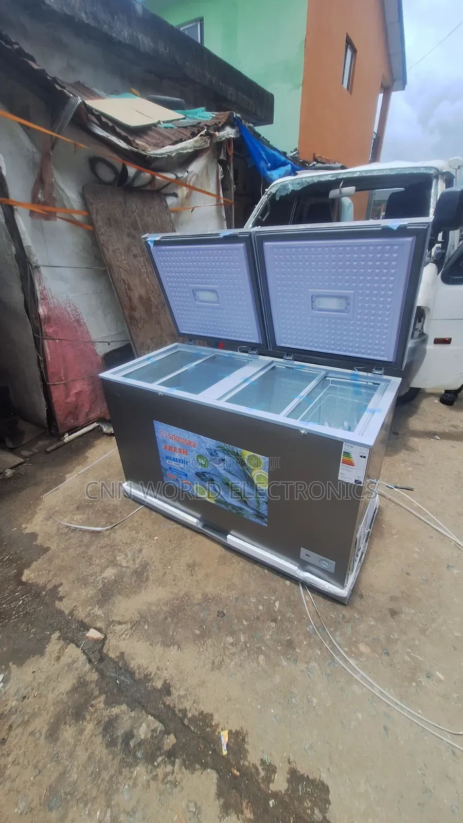 New Snowsea 600L Double Door Freezer Faster Cooling Warranty 2years