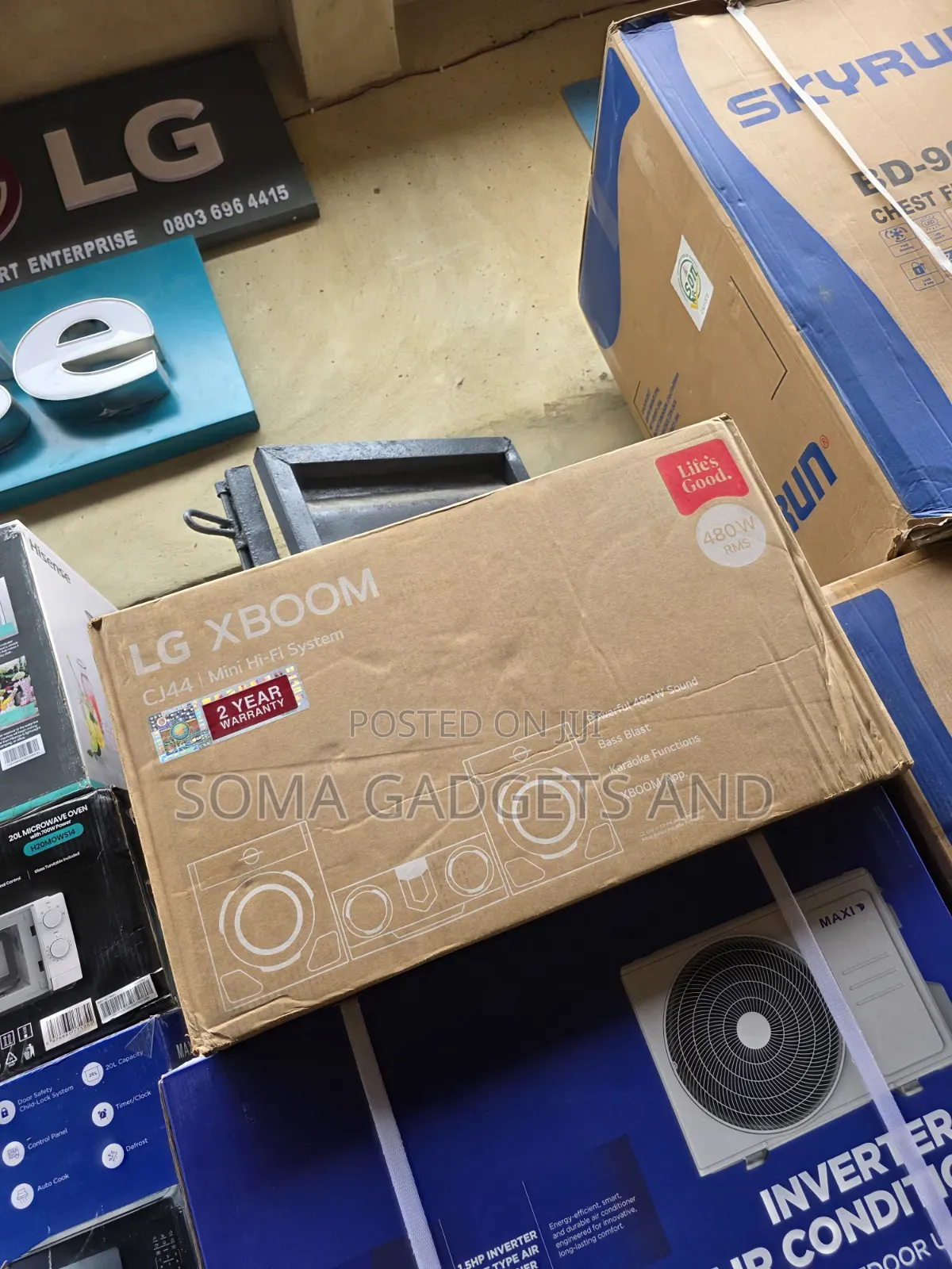 LG CJ44 Mi-Fi Xboom Sound System With 2 Speakers and Dj Sound Control
