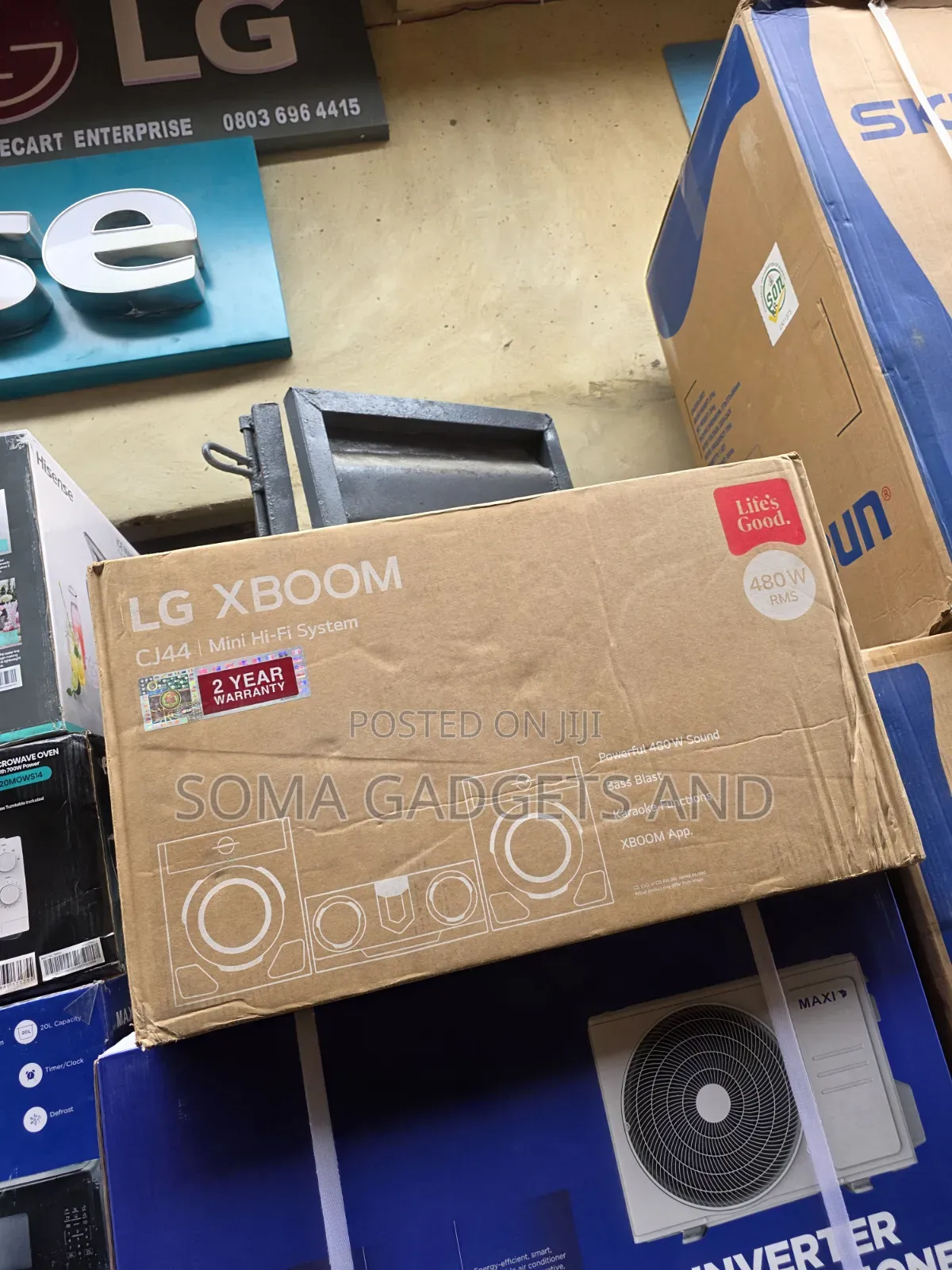 LG CJ44 Mi-Fi Xboom Sound System With 2 Speakers and Dj Sound Control