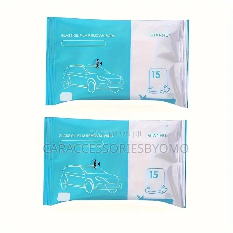 Car Glass Oil Film Removal Wet Wipes -15 Pieces