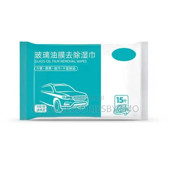 Car Glass Oil Film Removal Wet Wipes -15 Pieces