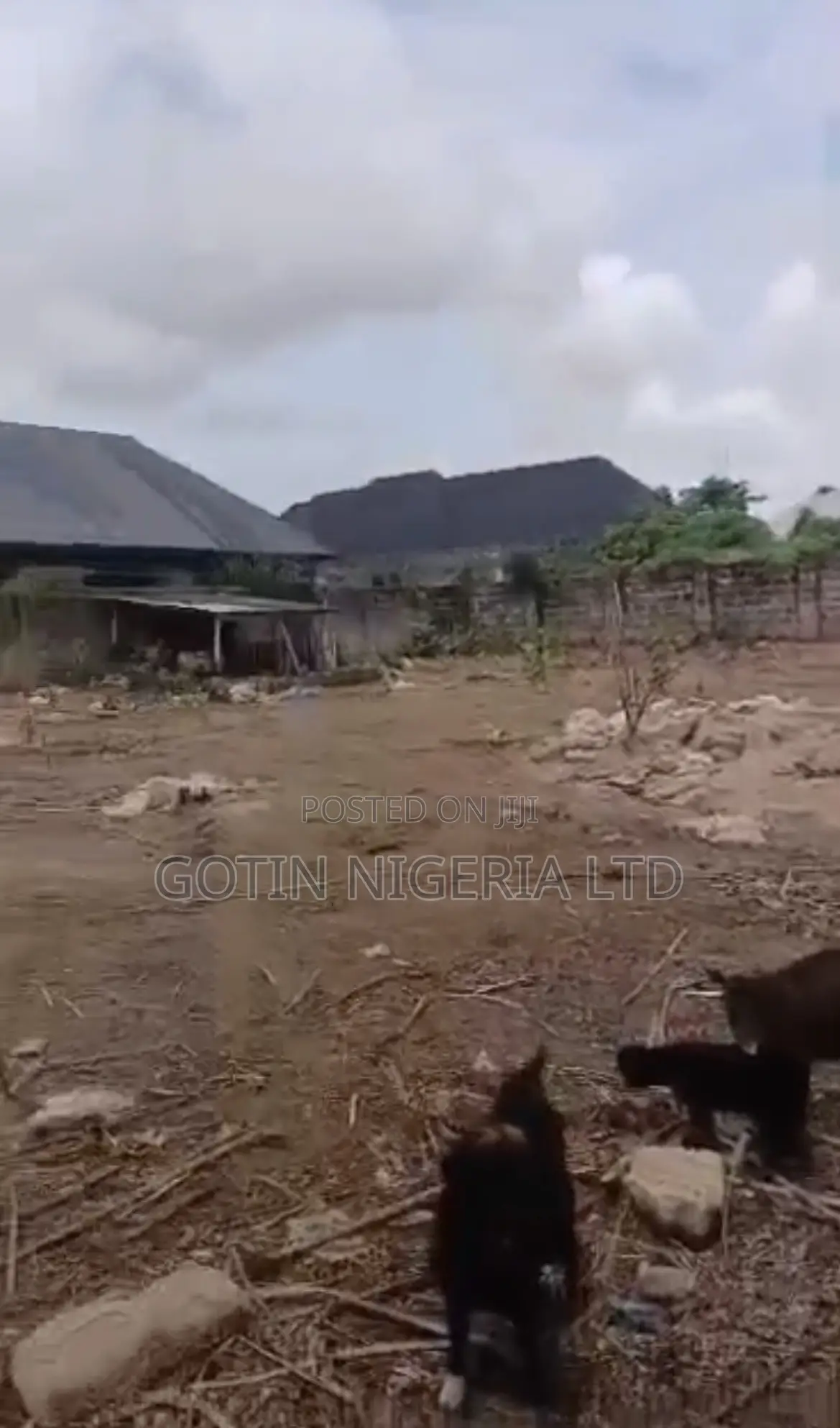Fenced 100×100ft Land With Security House at Okabere