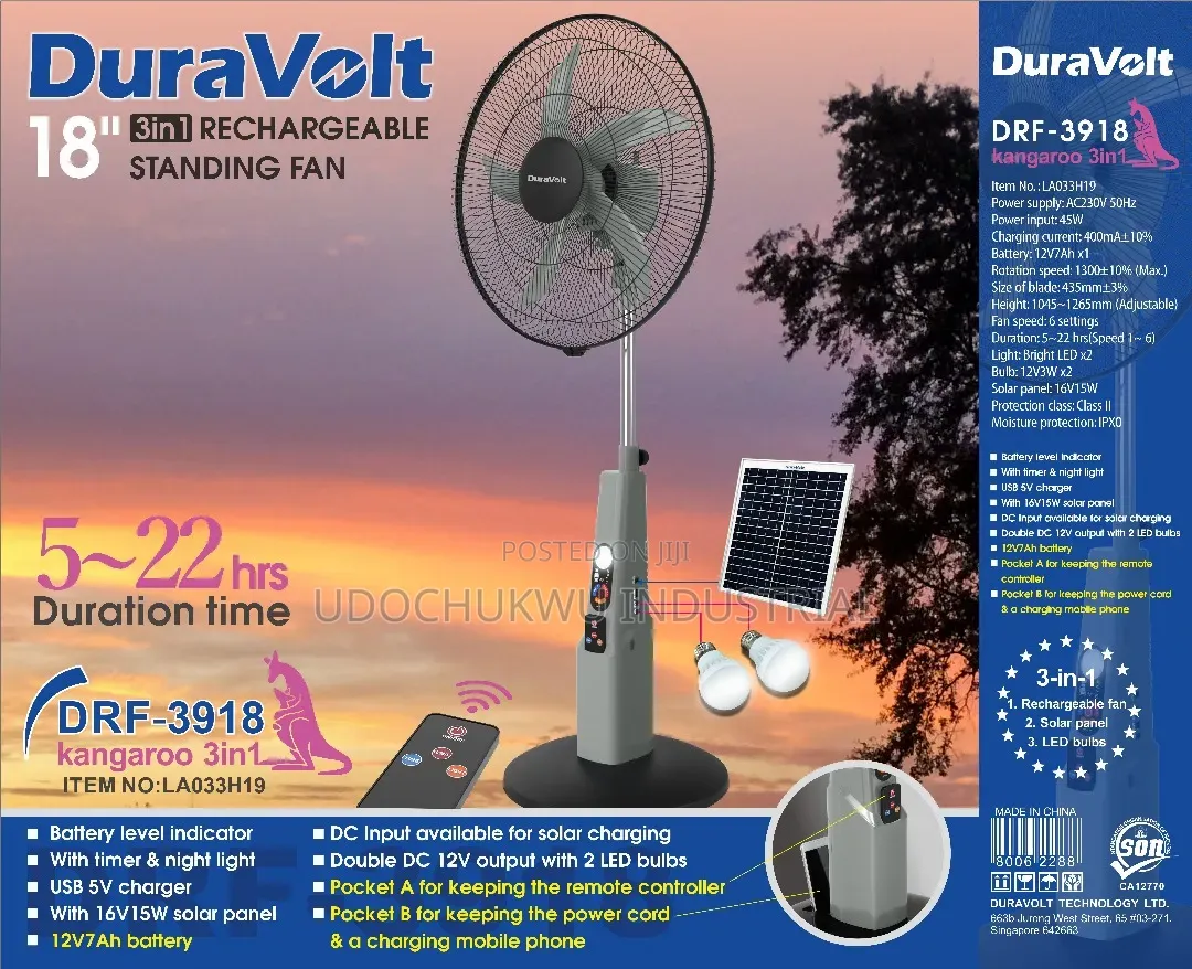 Duravolt Standing Fan