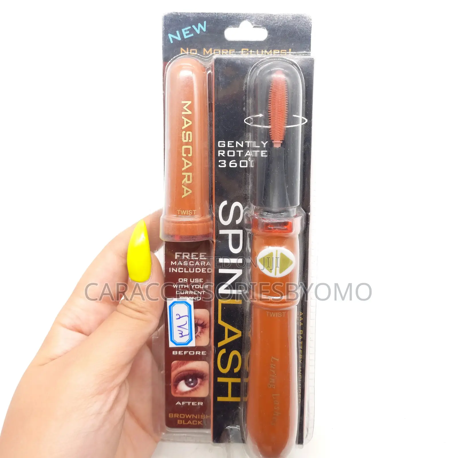 Spinlash Electronic Eyelash Curler and Mascara Set