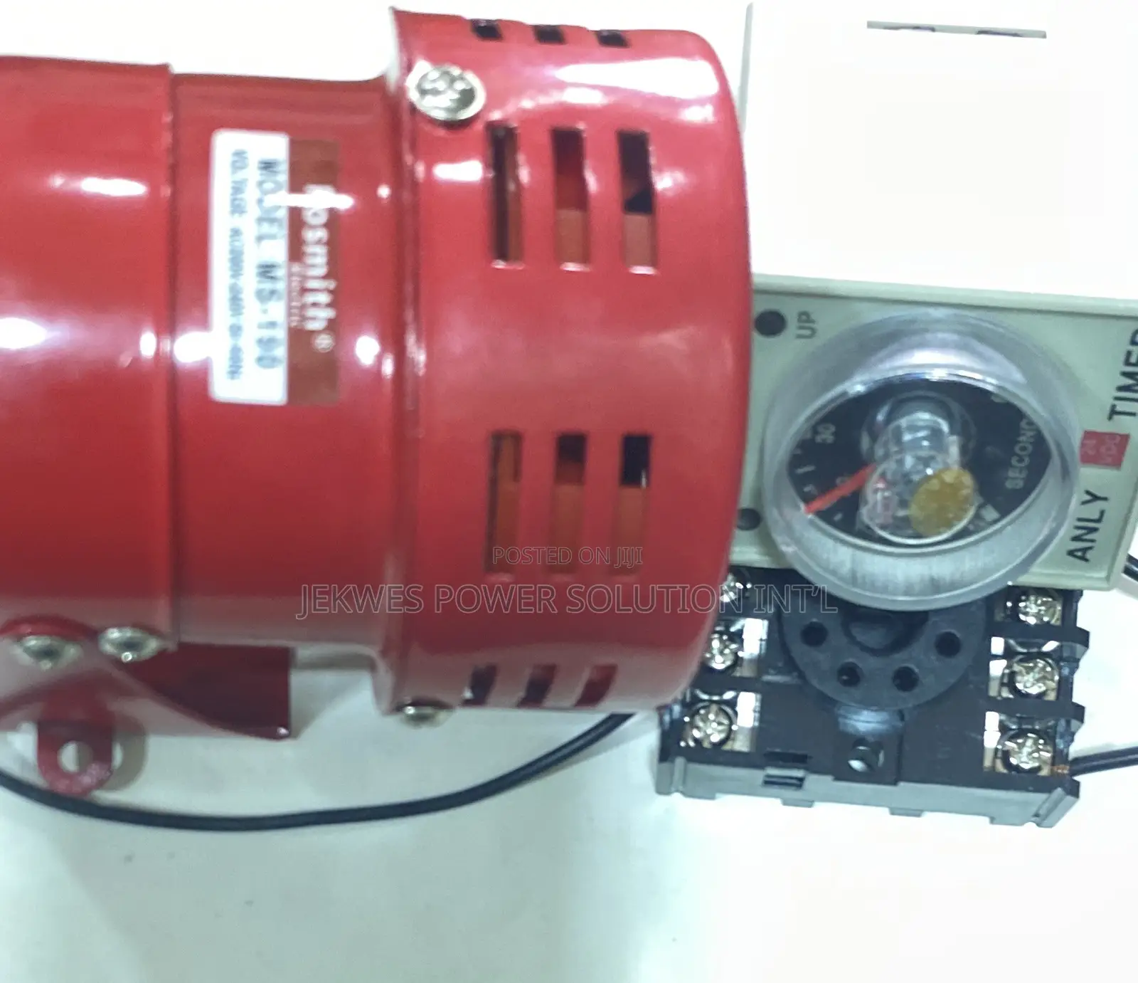 Original Alarm (Motor Siren) With Timer and Base