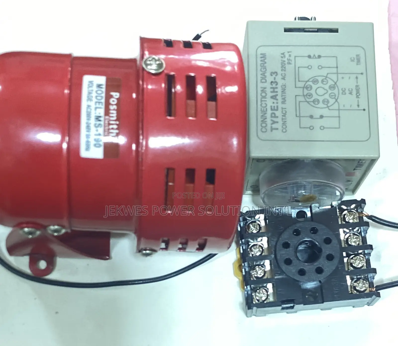 Original Alarm (Motor Siren) With Timer and Base