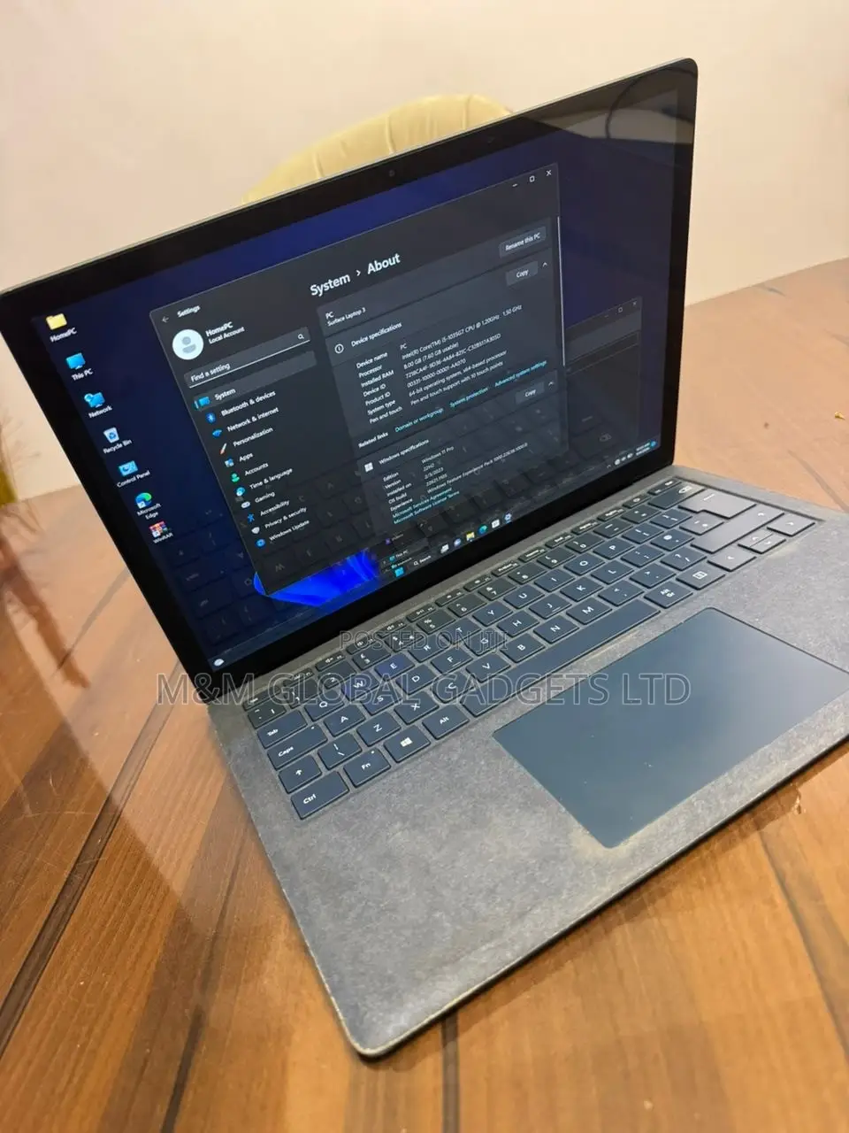 Laptop Microsoft Surface Laptop 3 8GB Intel Core i5 SSD 256GB