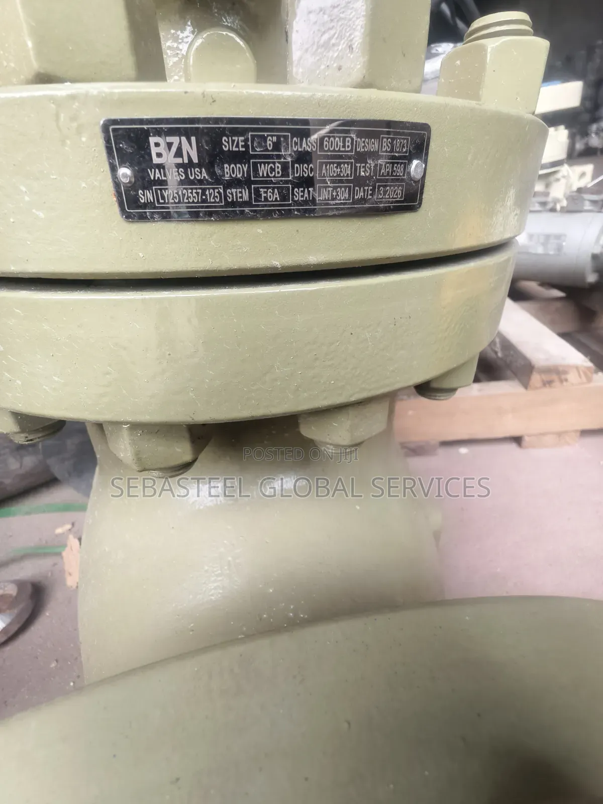 6" Globe Valve Class 600