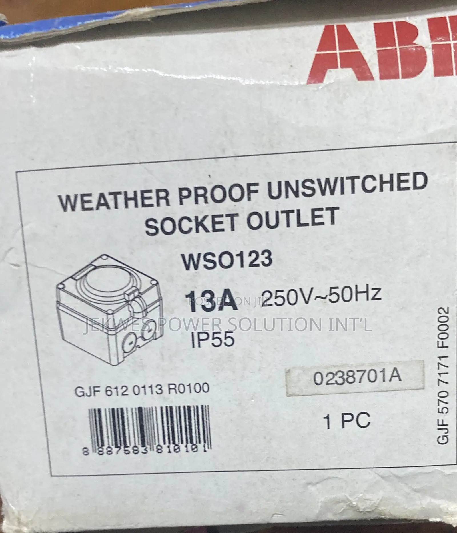 Original ABB Waterproof Socket Outlet IP55