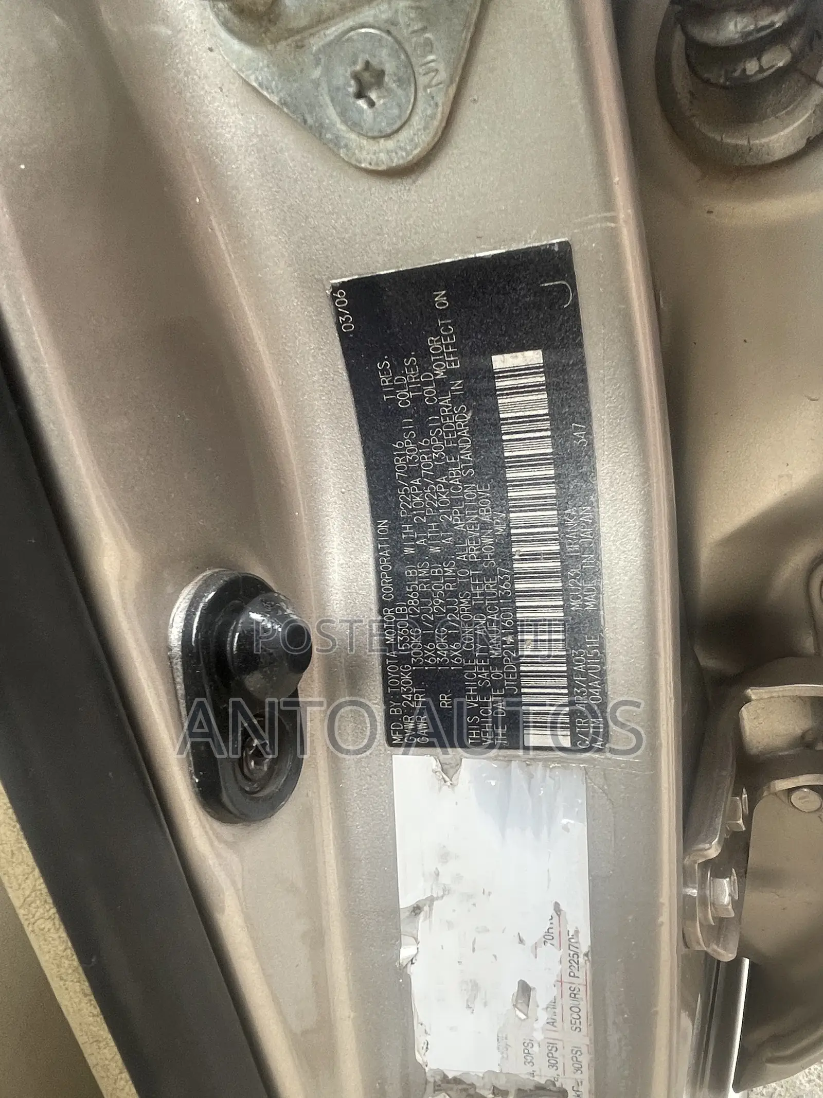 Toyota Highlander Limited V6 2006 Gold