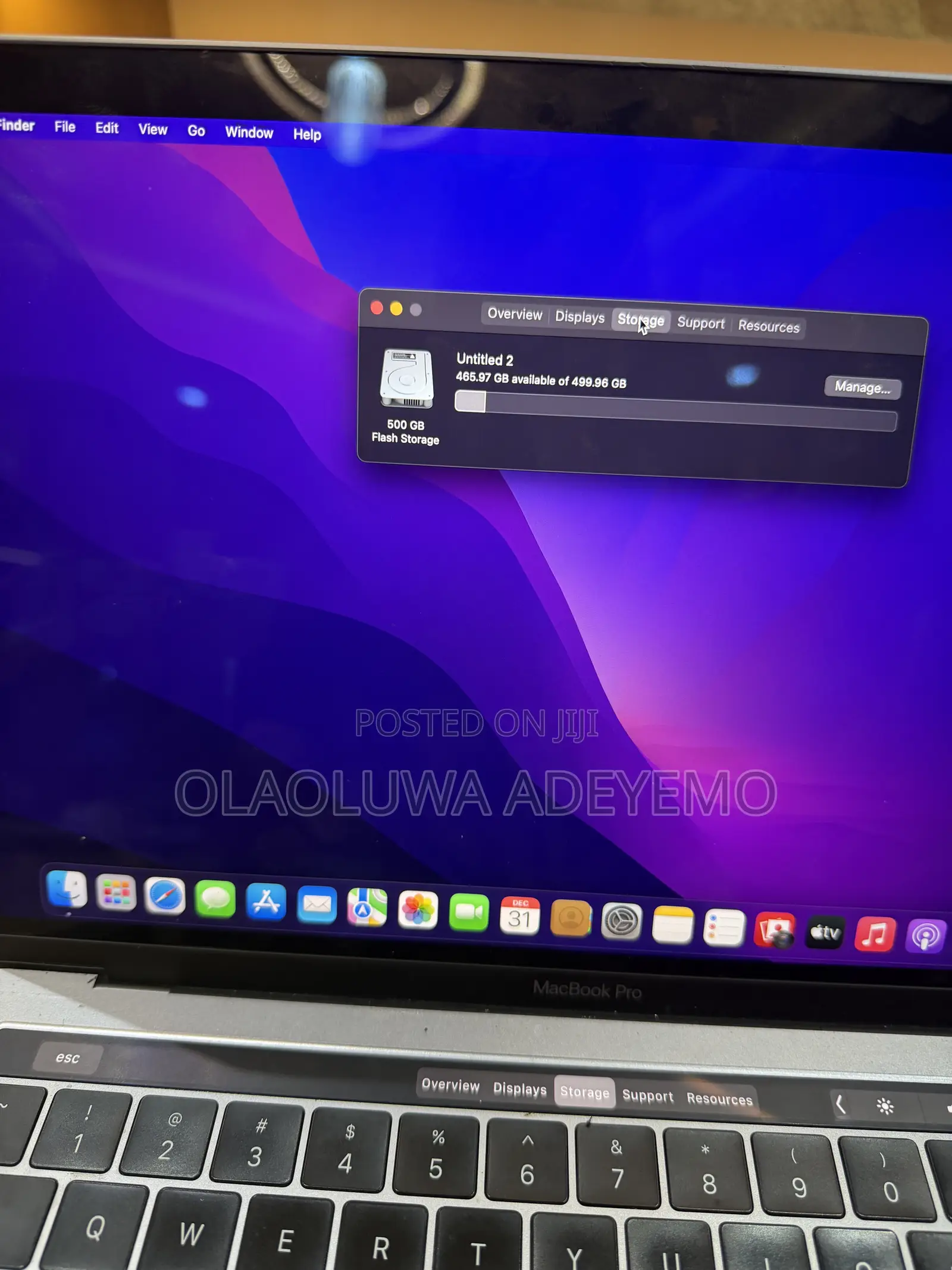 Laptop Apple MacBook Pro 2018 16GB Intel Core i5 SSD 512GB