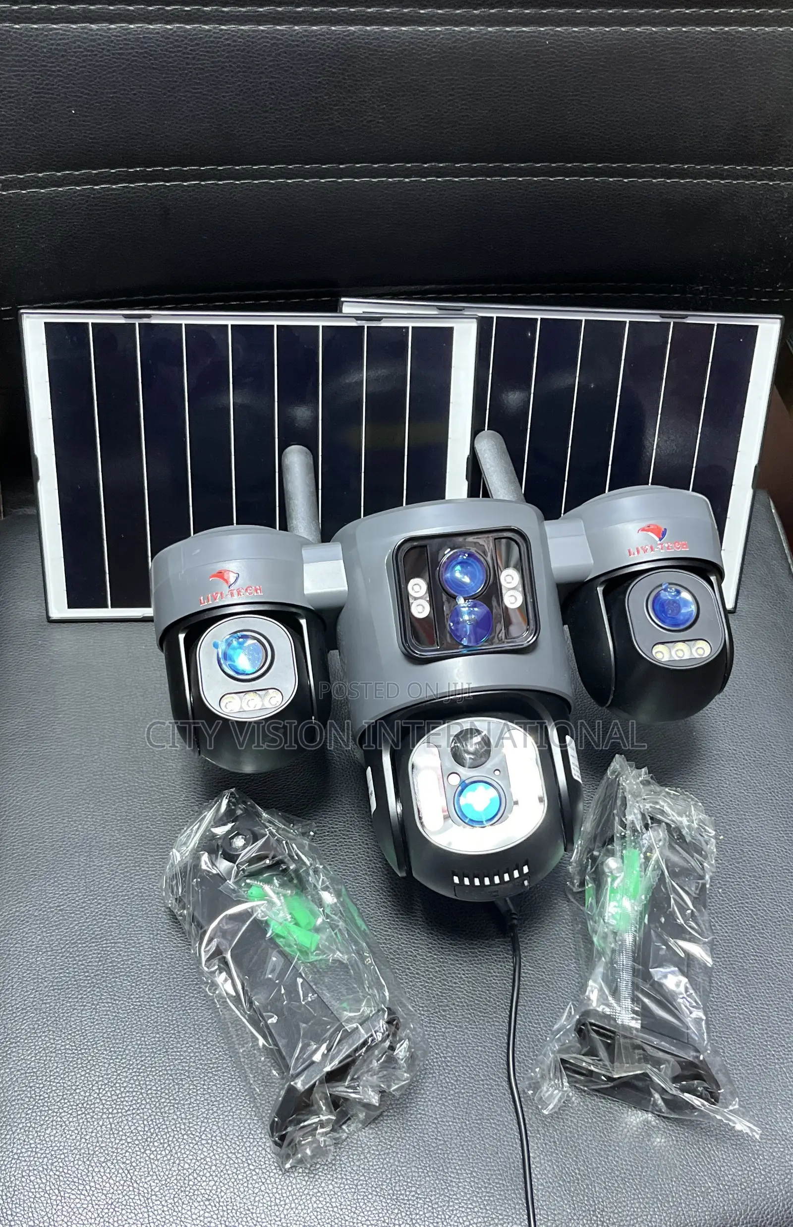 AOV 4G LTE Ultra HD Triple Lens Solar PTZ Camera.