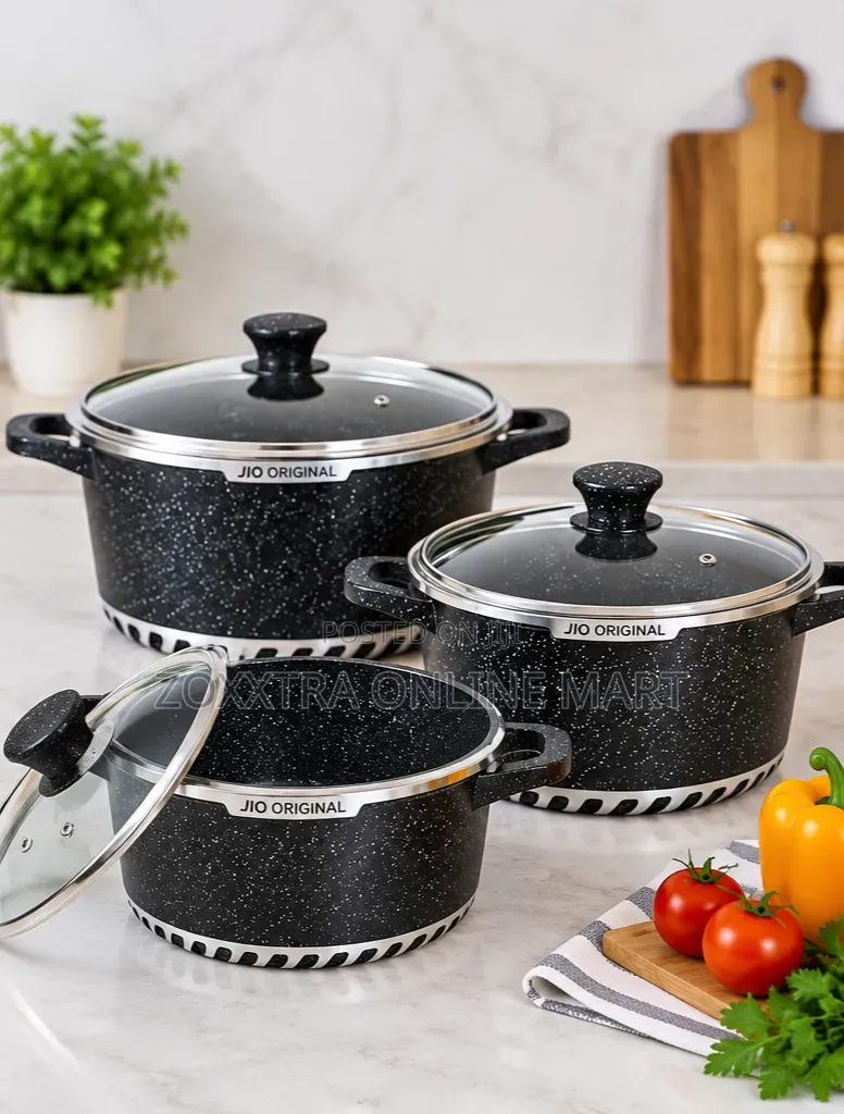 JIO Original 6-Piece Granite Cookware Set