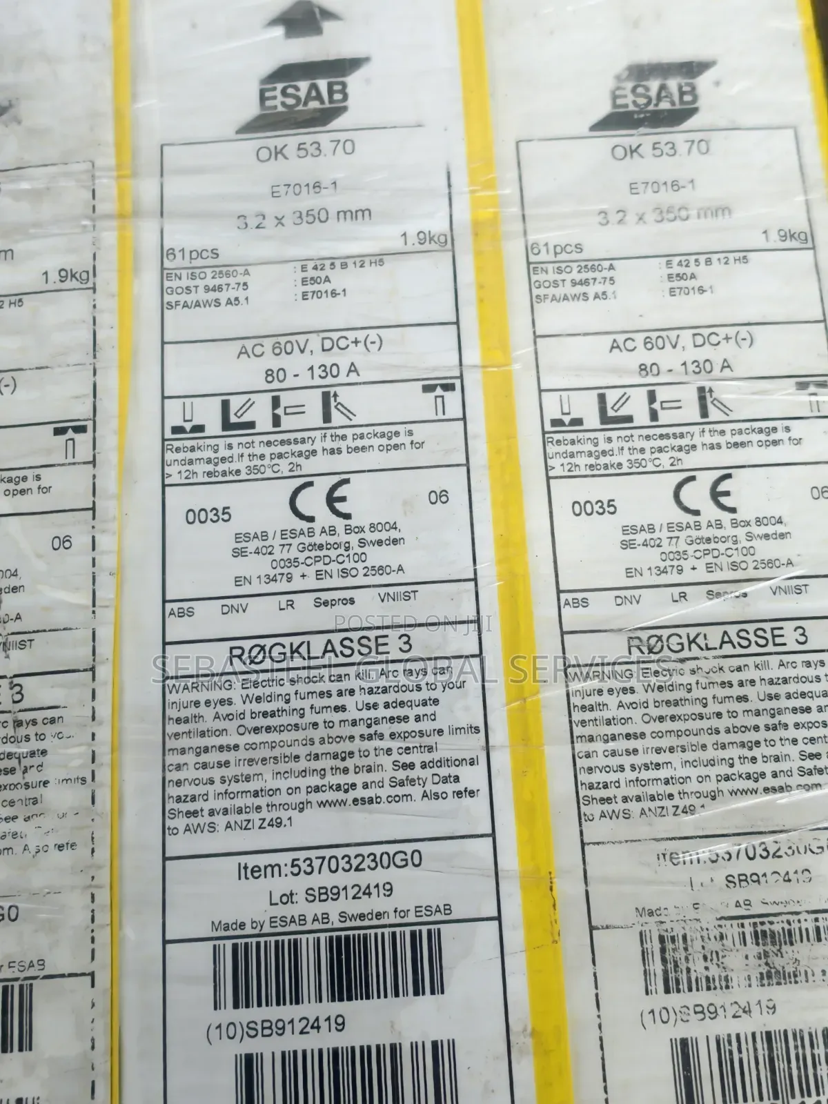 E7016 Low Hydrogen Welding Electrode Esab
