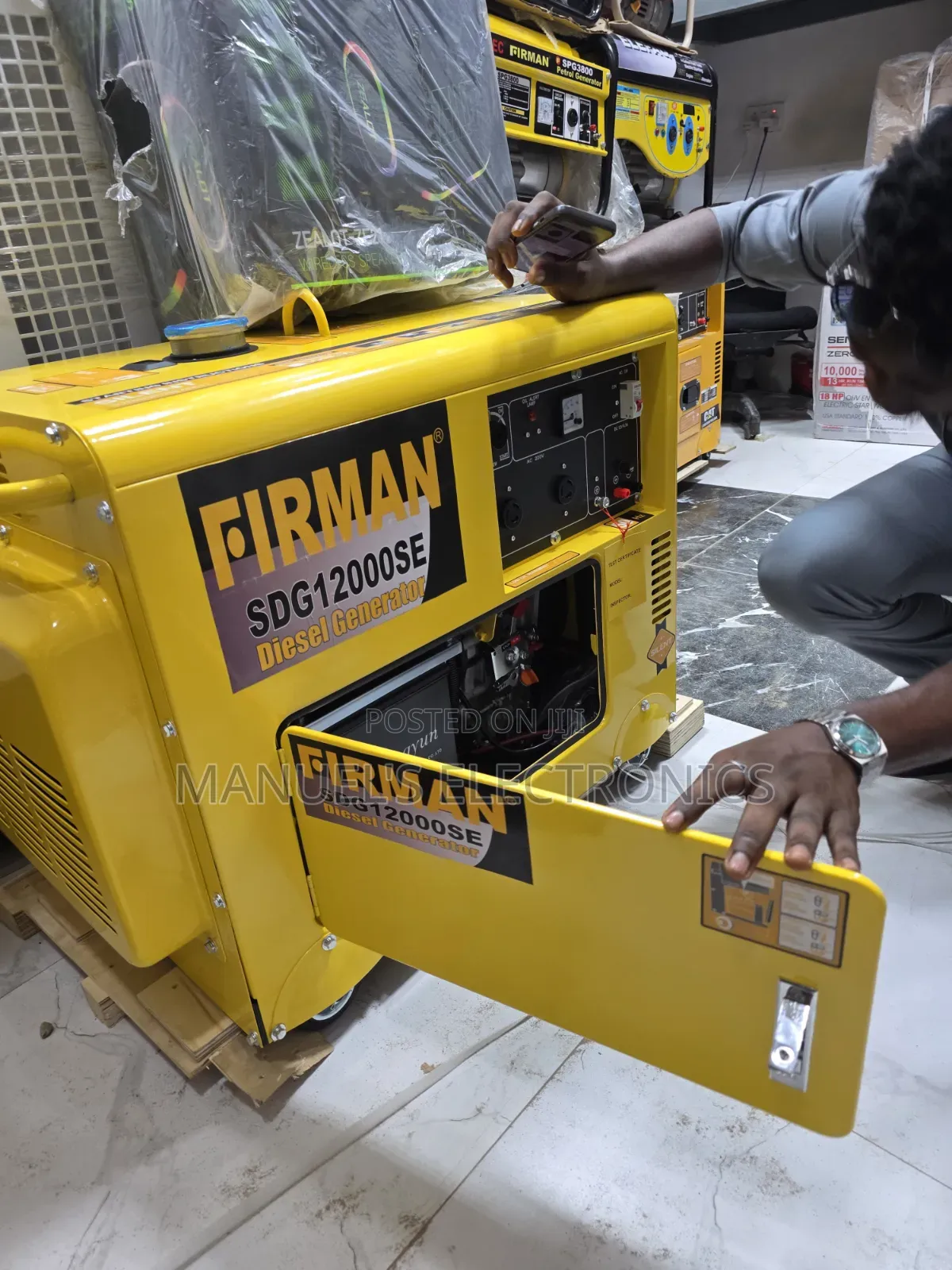 □■This Is Firman Diesel Soundproof Generator 10kva 100%copper Coil