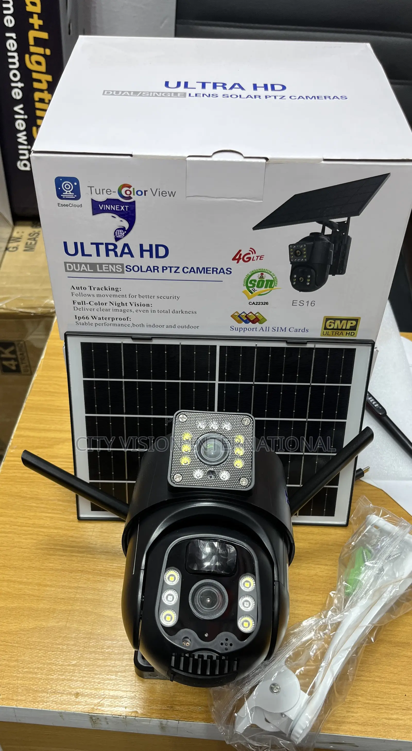 Ultra HD Dual Lens Solar PTZ Camera