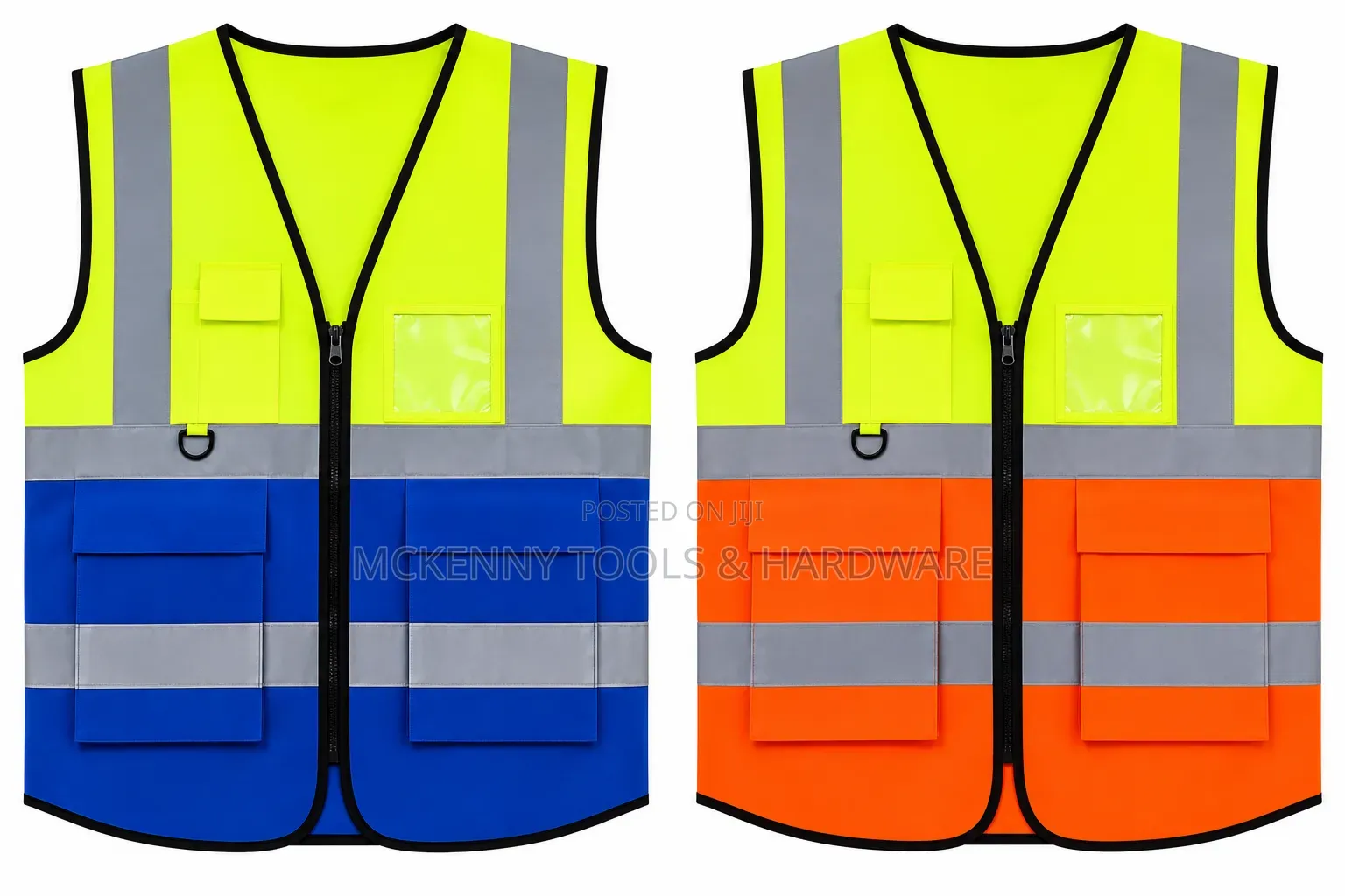 High Visibility Reflective Safety Vest | Work Vest With Pockets & Zip