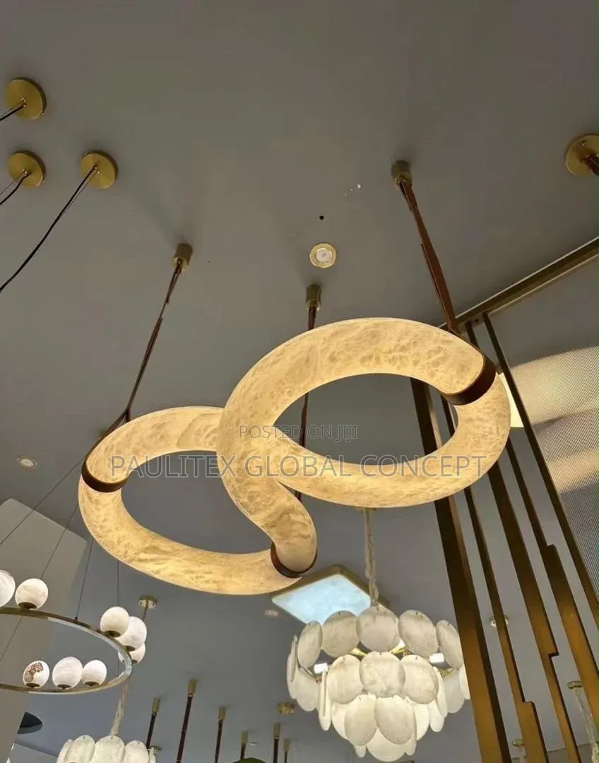 Alabaster Infinity Pendant Chandelier