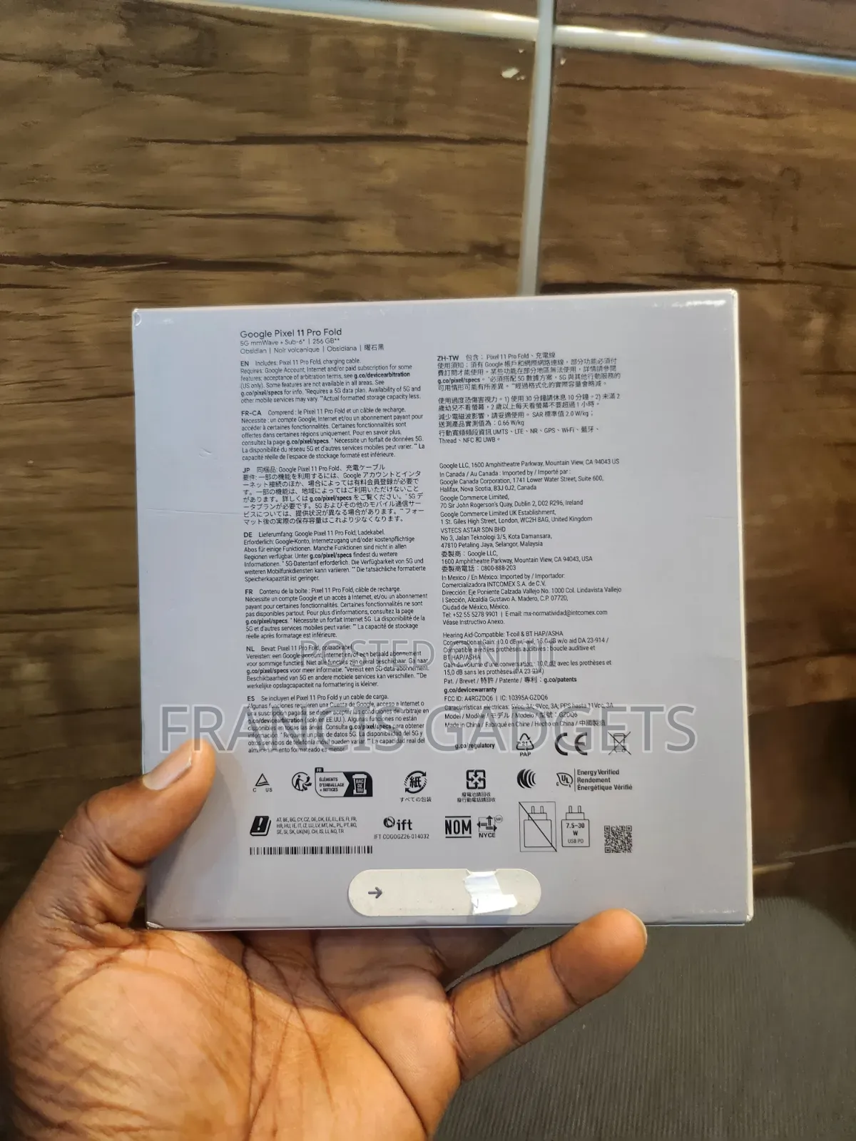 New Google Pixel 10 Pro Fold 256 GB Gray