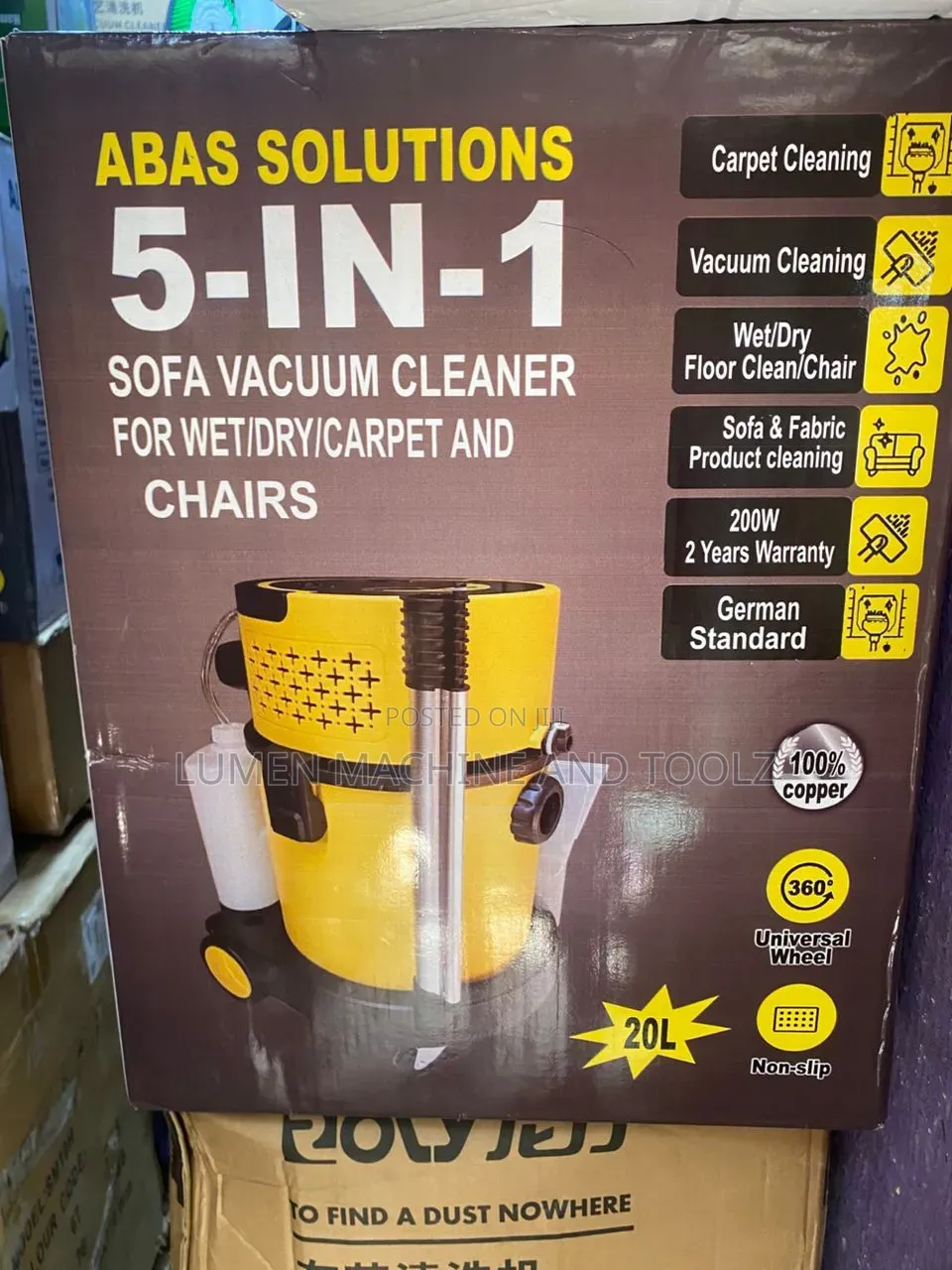 20L 5-in-1 Wet Dry Sofa Carpet Vacuum Cleaner