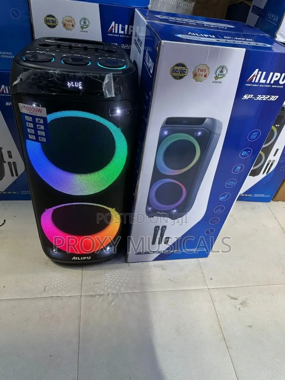 Ailipu Sp-3223d Dual 15-Inch Pa System Speaker