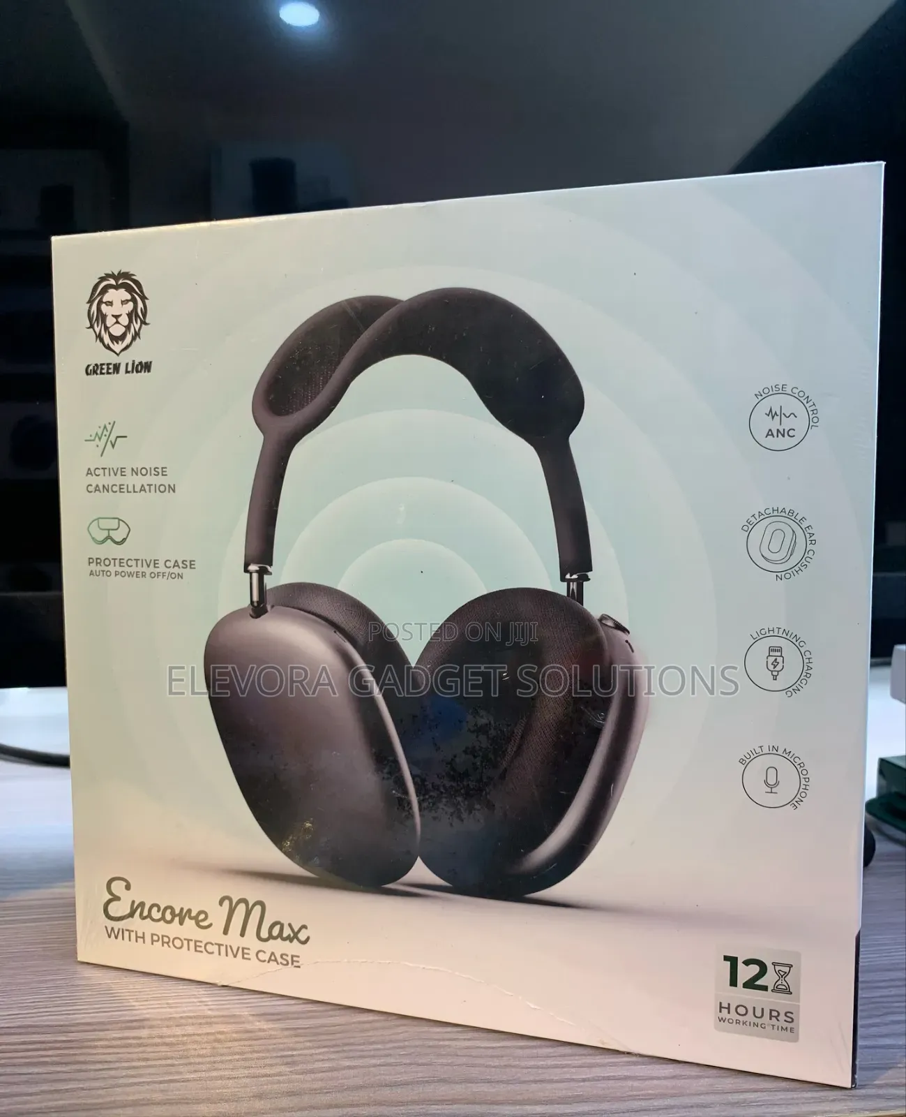 Green Lion Encore Max Wireless Headphone With ANC & Protective Case -