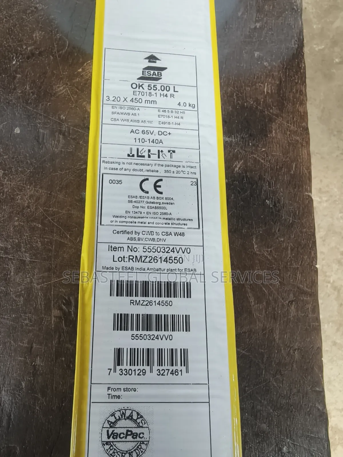 E7018 Esab Ok 55.00 L Welding Electrodes