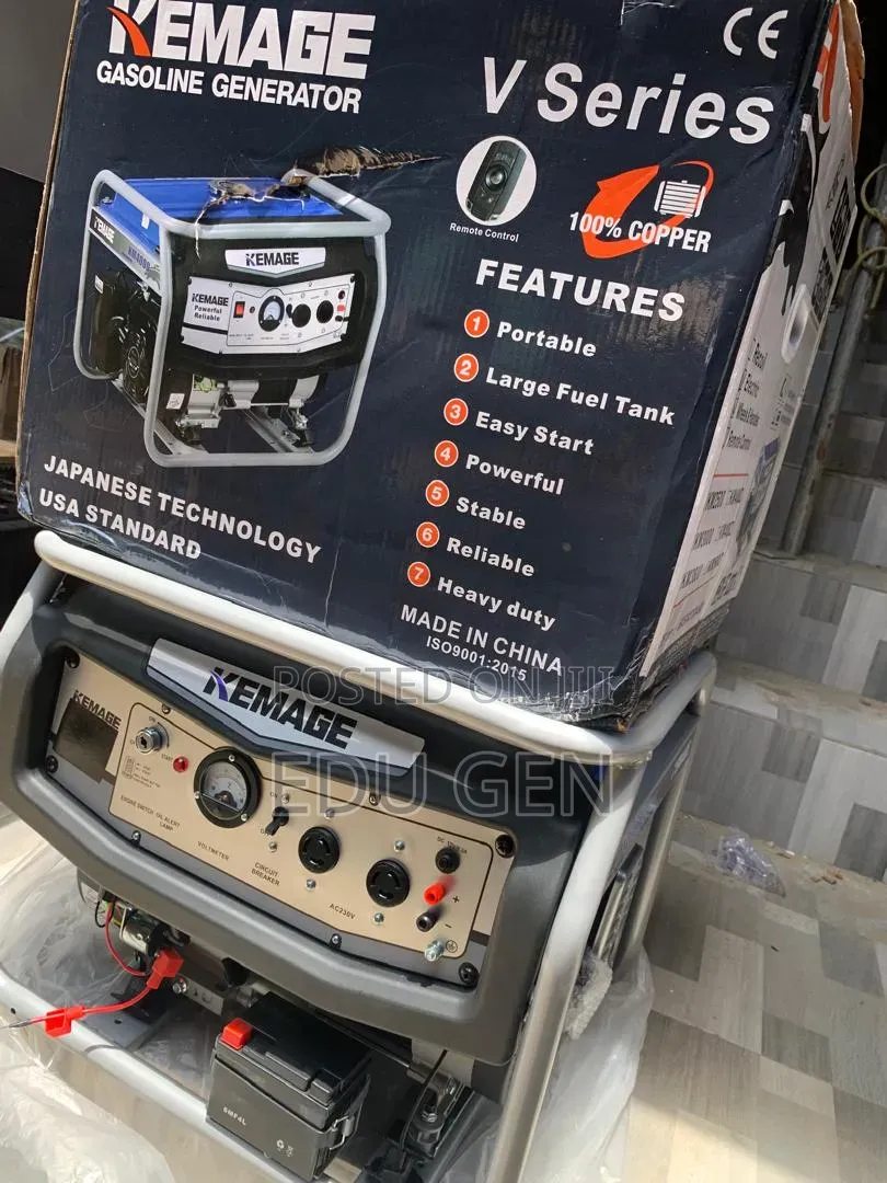 Kemage 5KVA Heavy-Duty Generator | 100% Copper Winding
