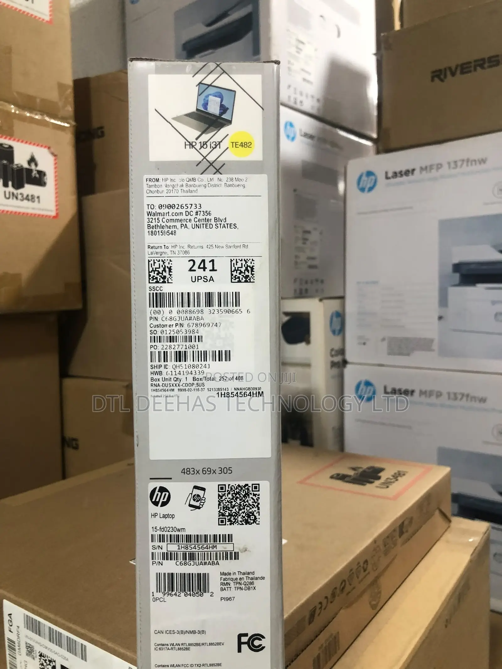 New Laptop HP 15 8GB Intel Core i3 SSD 256GB