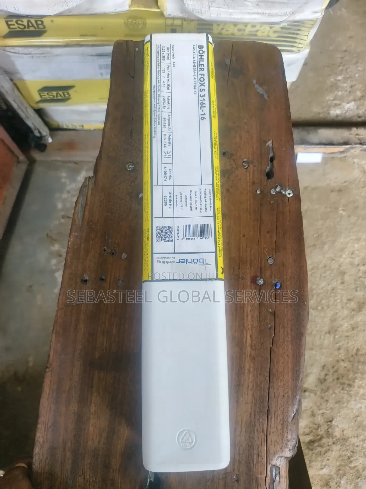 Böhler FOX S 316L Stainless Steel Welding Electrodes 3.25mm