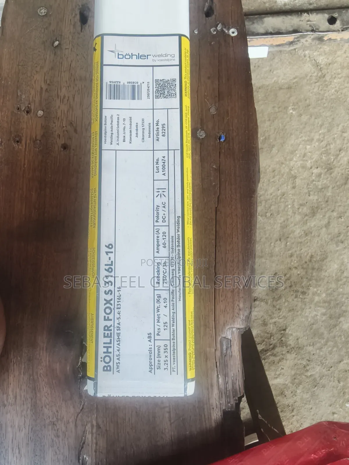 Böhler FOX S 316L Stainless Steel Welding Electrodes 3.25mm