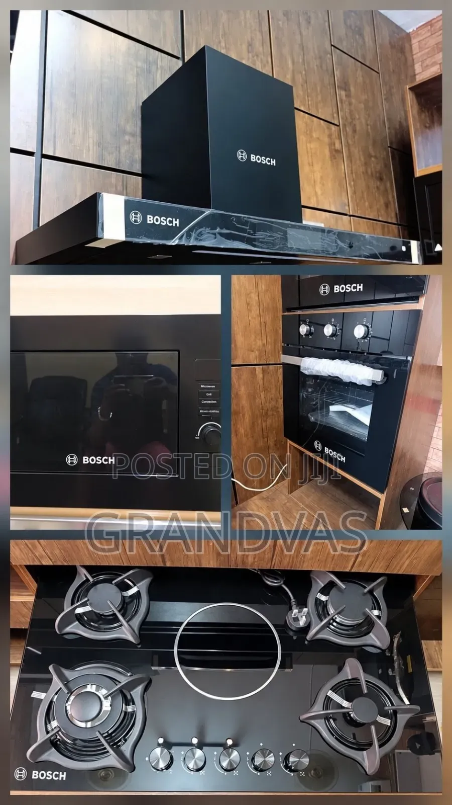 Bosch Kitchen Set Built in Oven, Microwave, Cooker, Hood Extractor