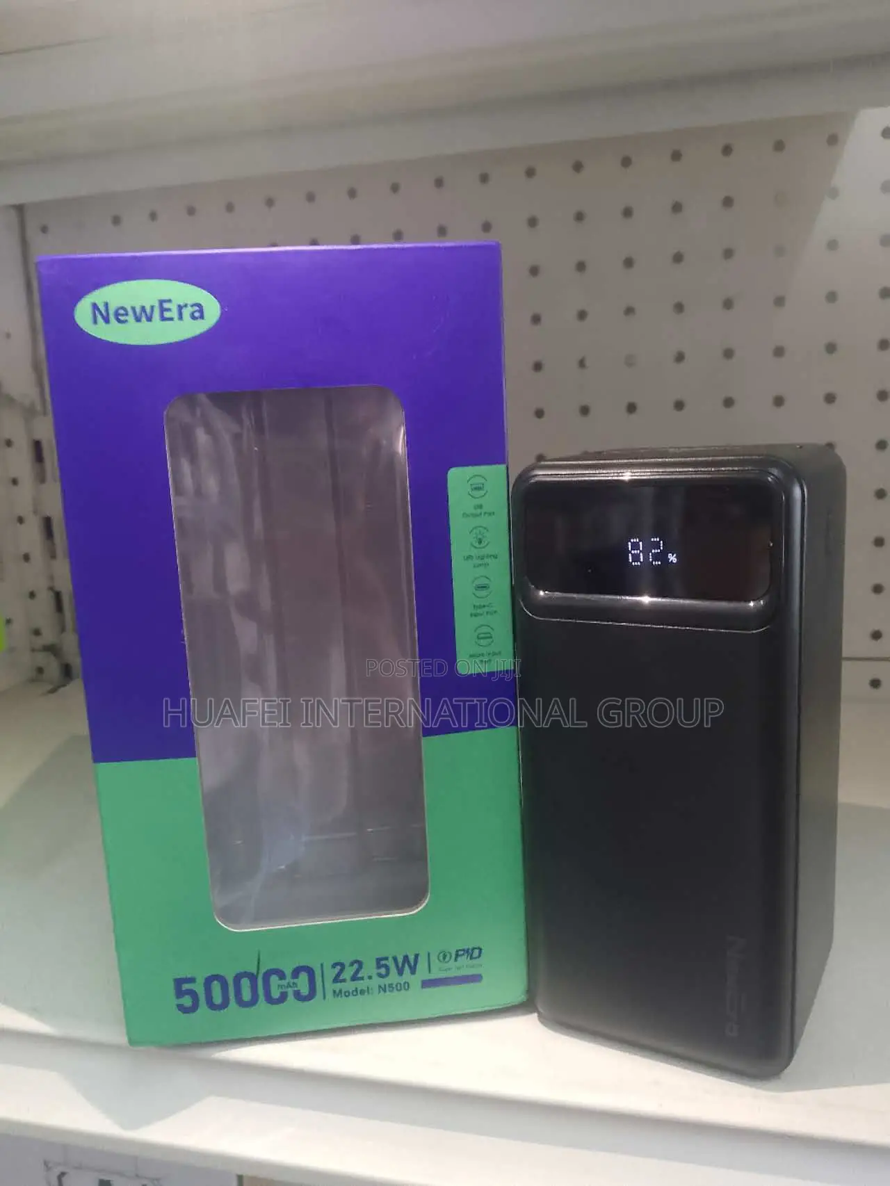 NewEra 50000mAh Power Bank With Buit in Cables + Digital Display