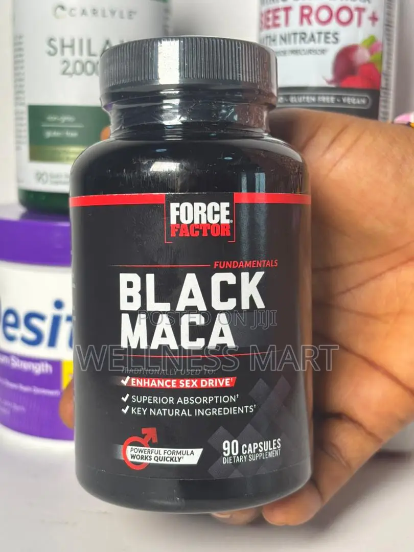 Force Factor Black Maca 1000mg 90 Caps | USA Men Vitality